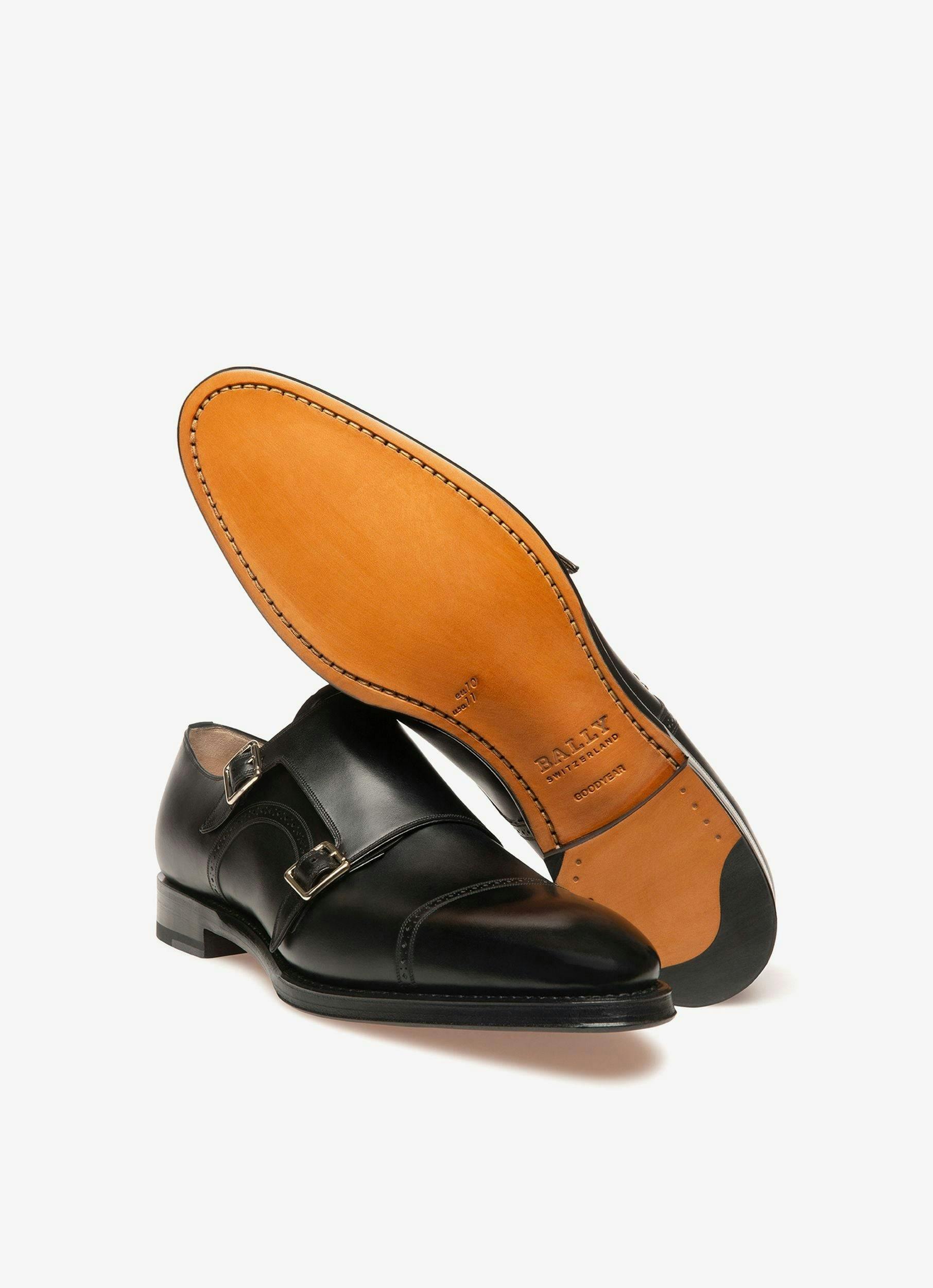Men's Scribe Novo Loafers In Black Leather | Bally | Still Life Below