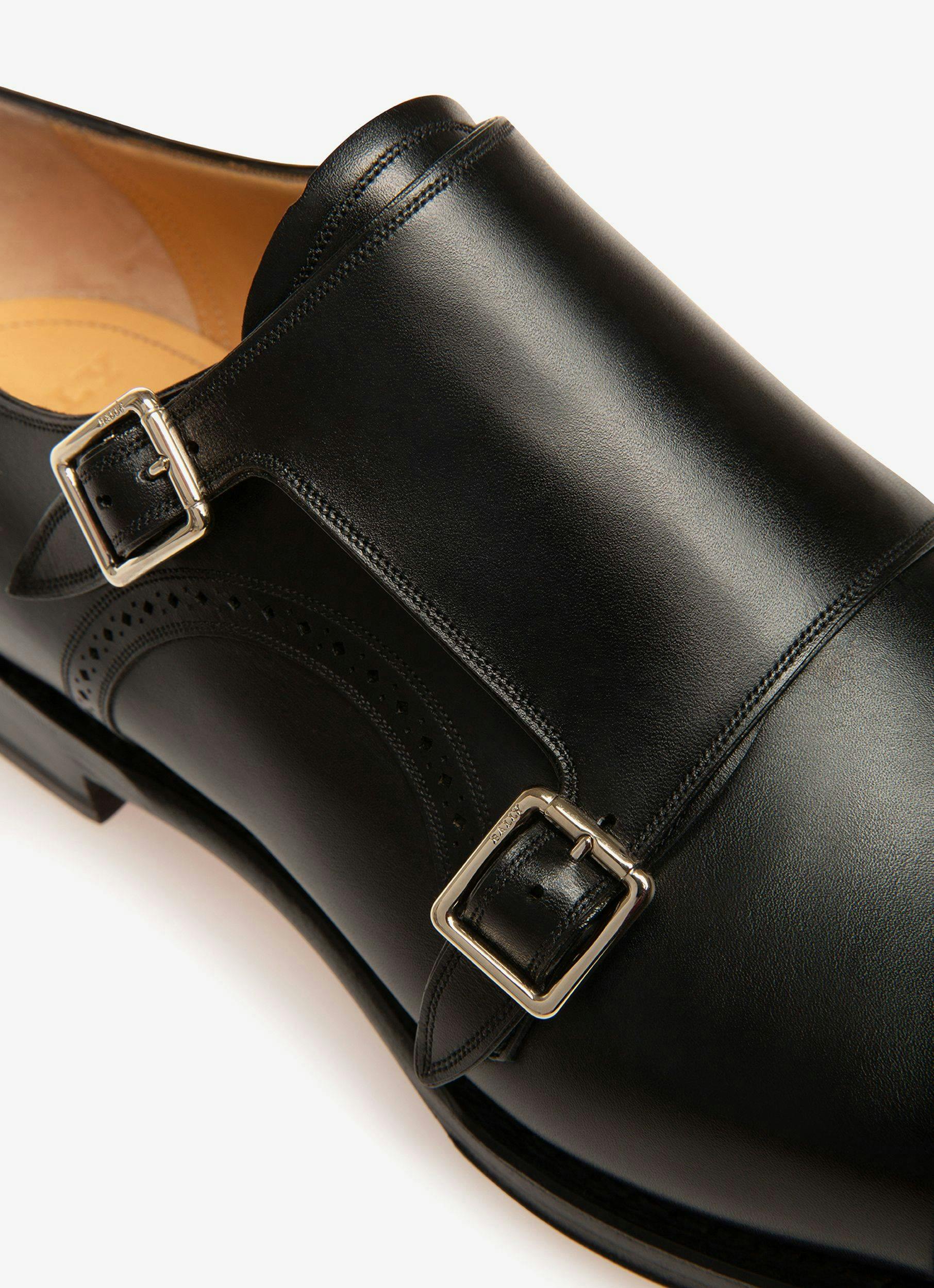 Men's Scribe Novo Loafers In Black Leather | Bally | Still Life Detail