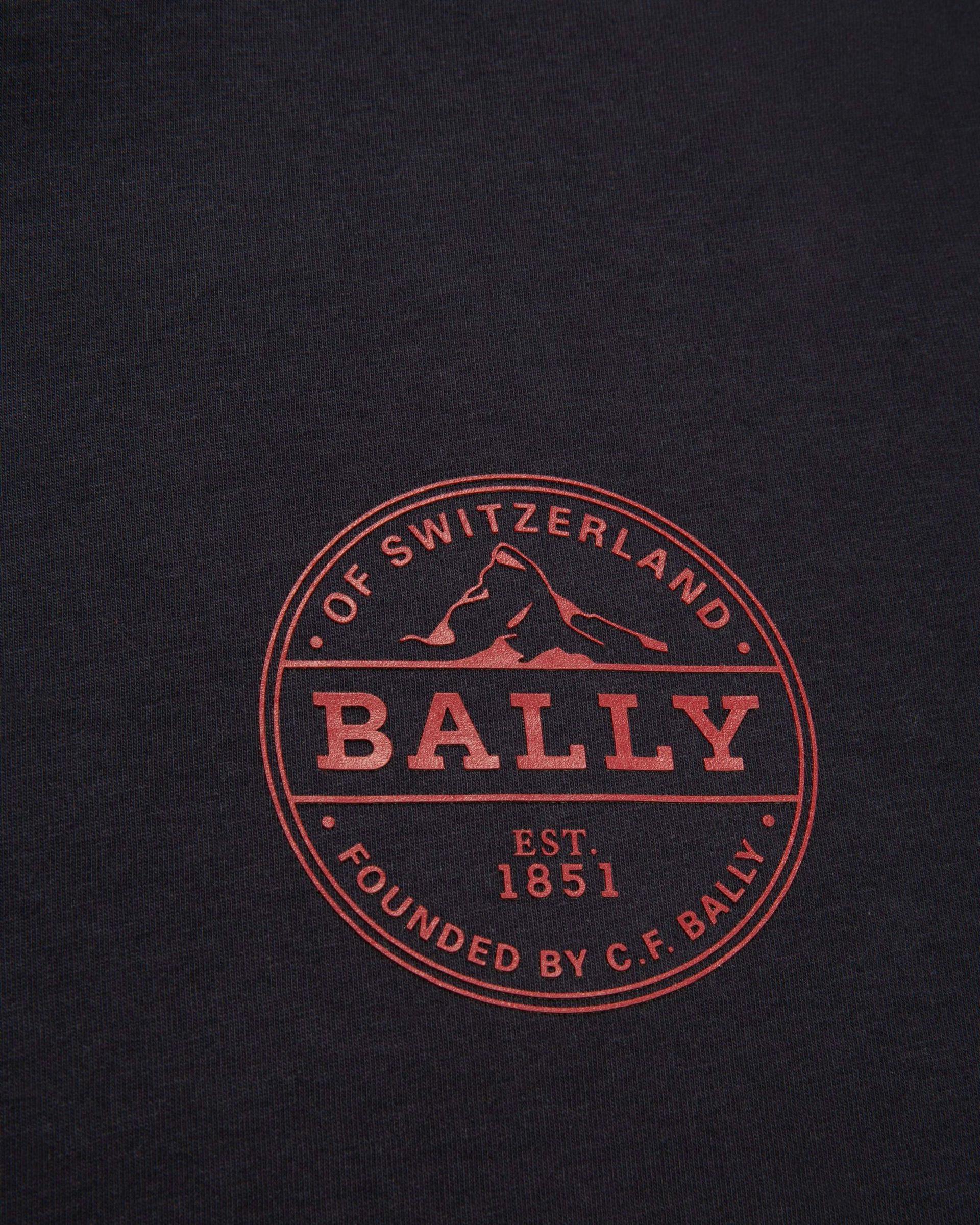 T-Shirt Con Logo Bally In Cotone Navy - Uomo - Bally - 03