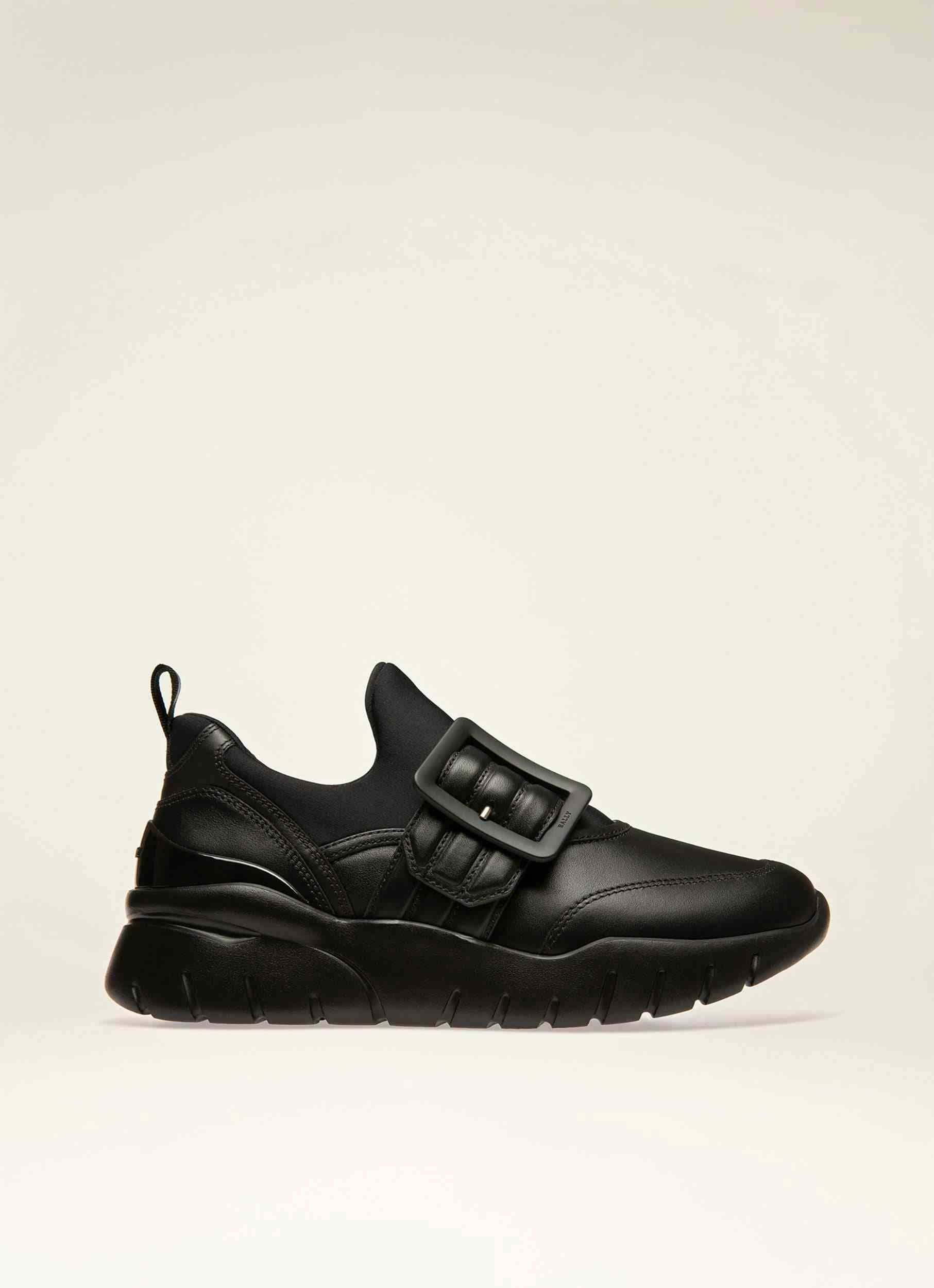 Brinelle Sneakers In Pelle Nera - Donna - Bally