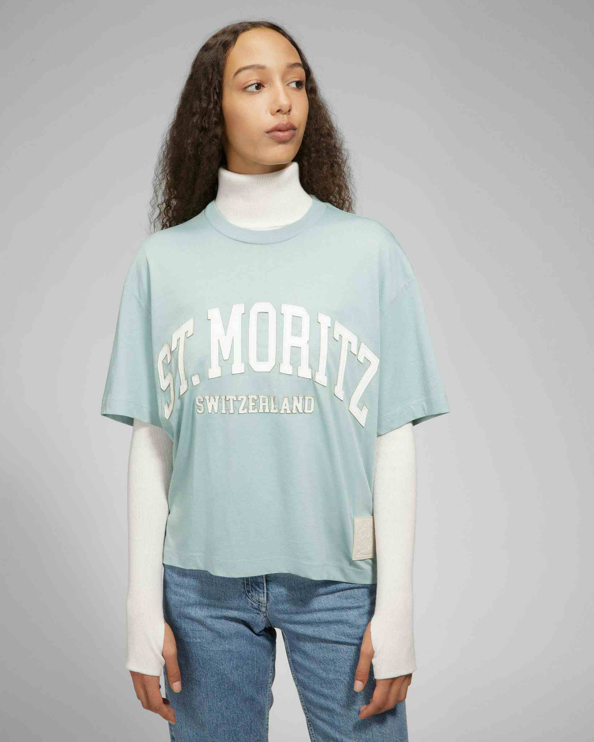 T-Shirt St. Moritz In Cotone Blu - Uomo - Bally