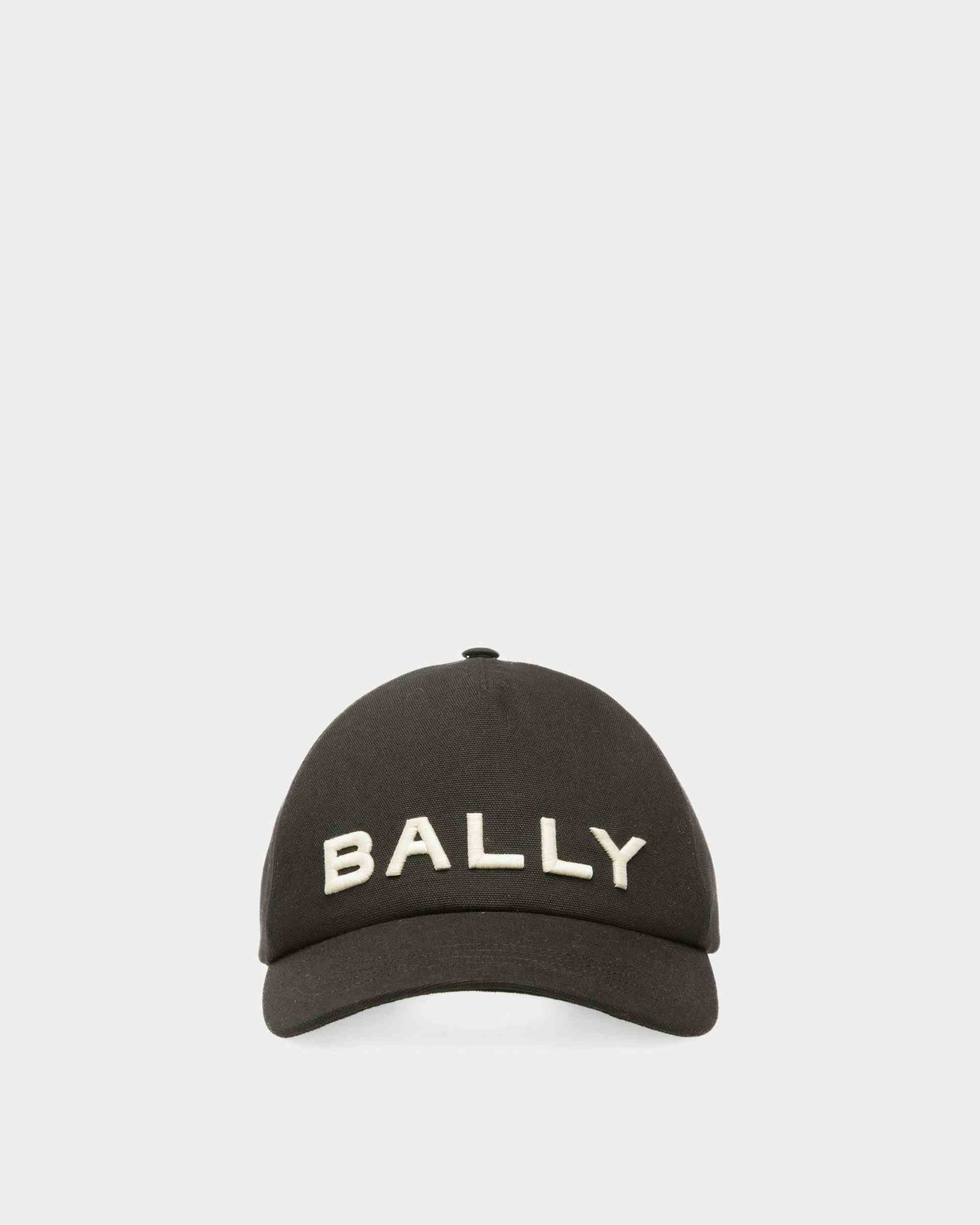 Cappello Da Baseball Con Logo Ricamato In Cotone Nero - Uomo - Bally