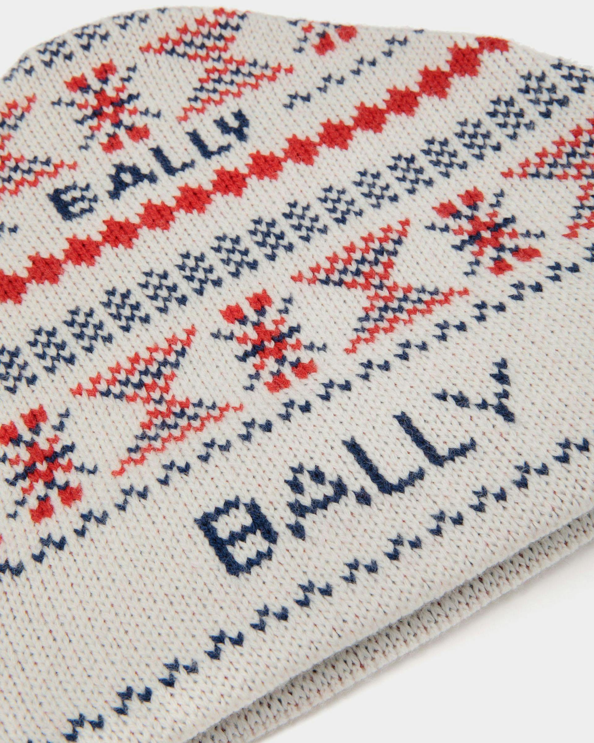 Men's Mountain Multicolor Beanie in Wool | Bally | Still Life Detail