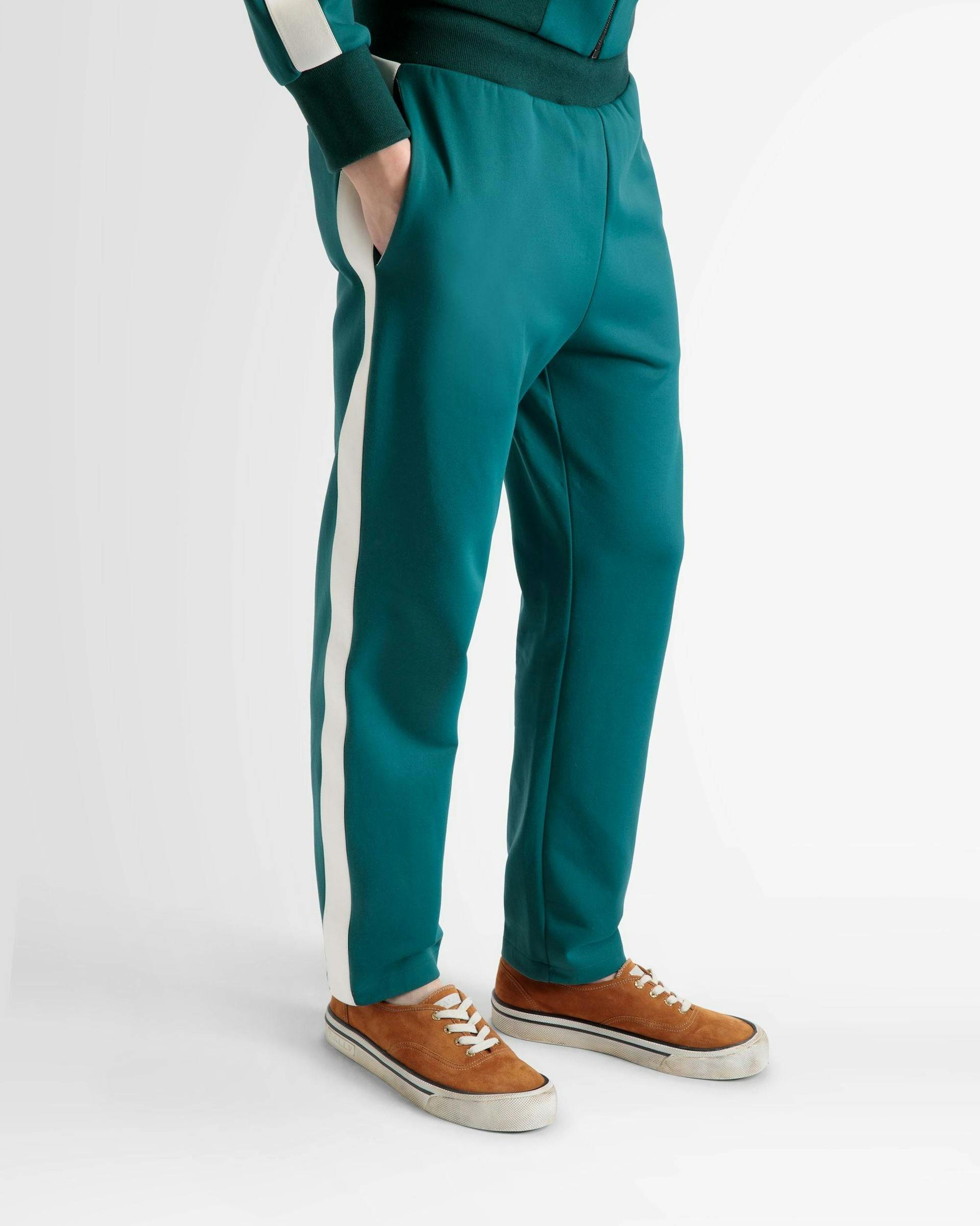 Pantalone Sportivo In Misto Cotone Verde - Uomo - Bally - 03
