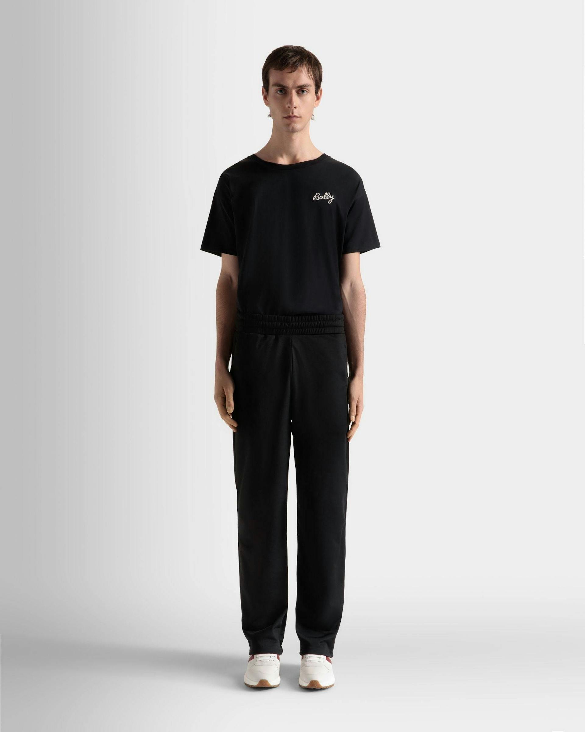 Men's Sweatpants In Black | Bally | On Model Front