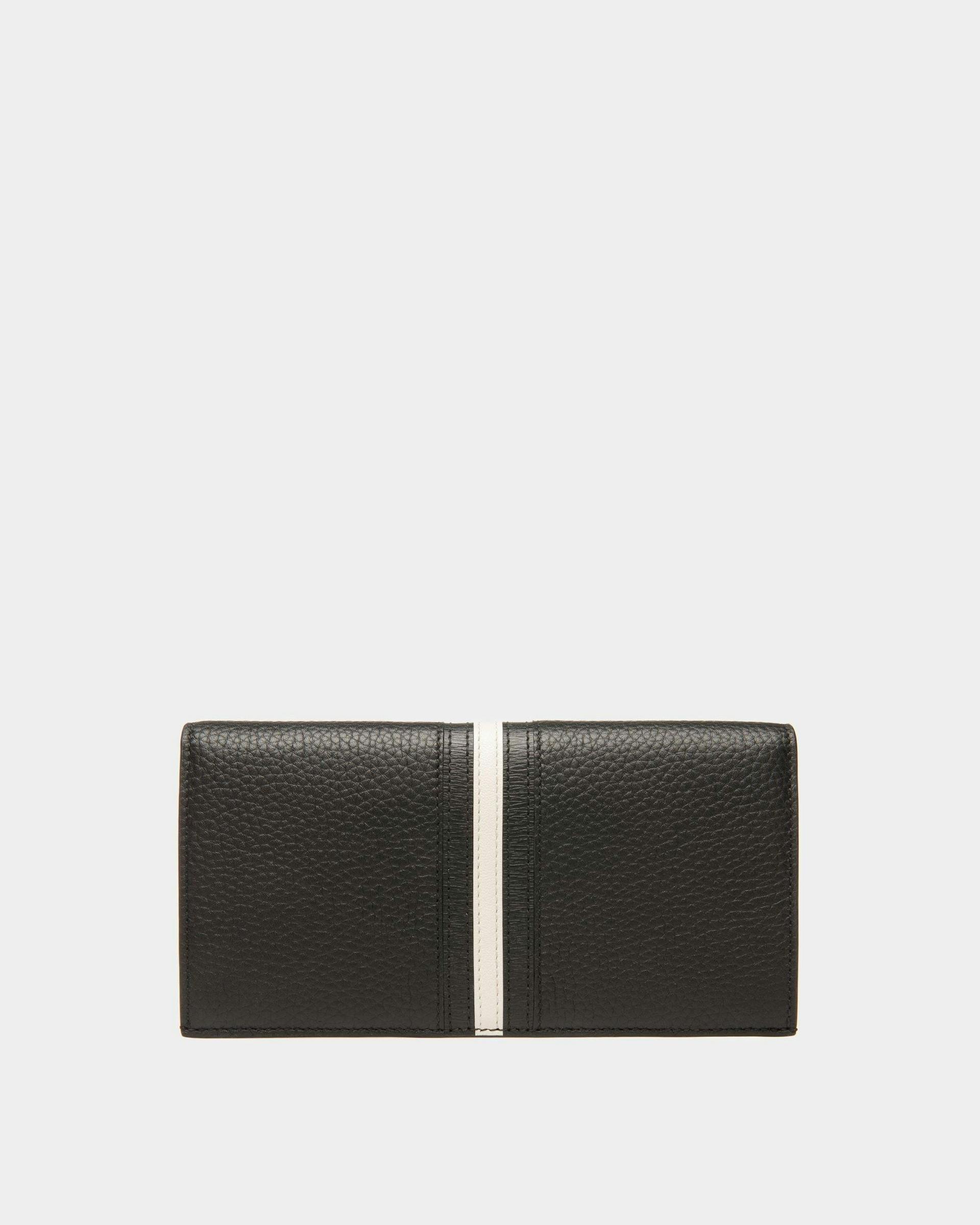 Men's Ribbon Continental Wallet In Black Leather | Bally | Still Life Back