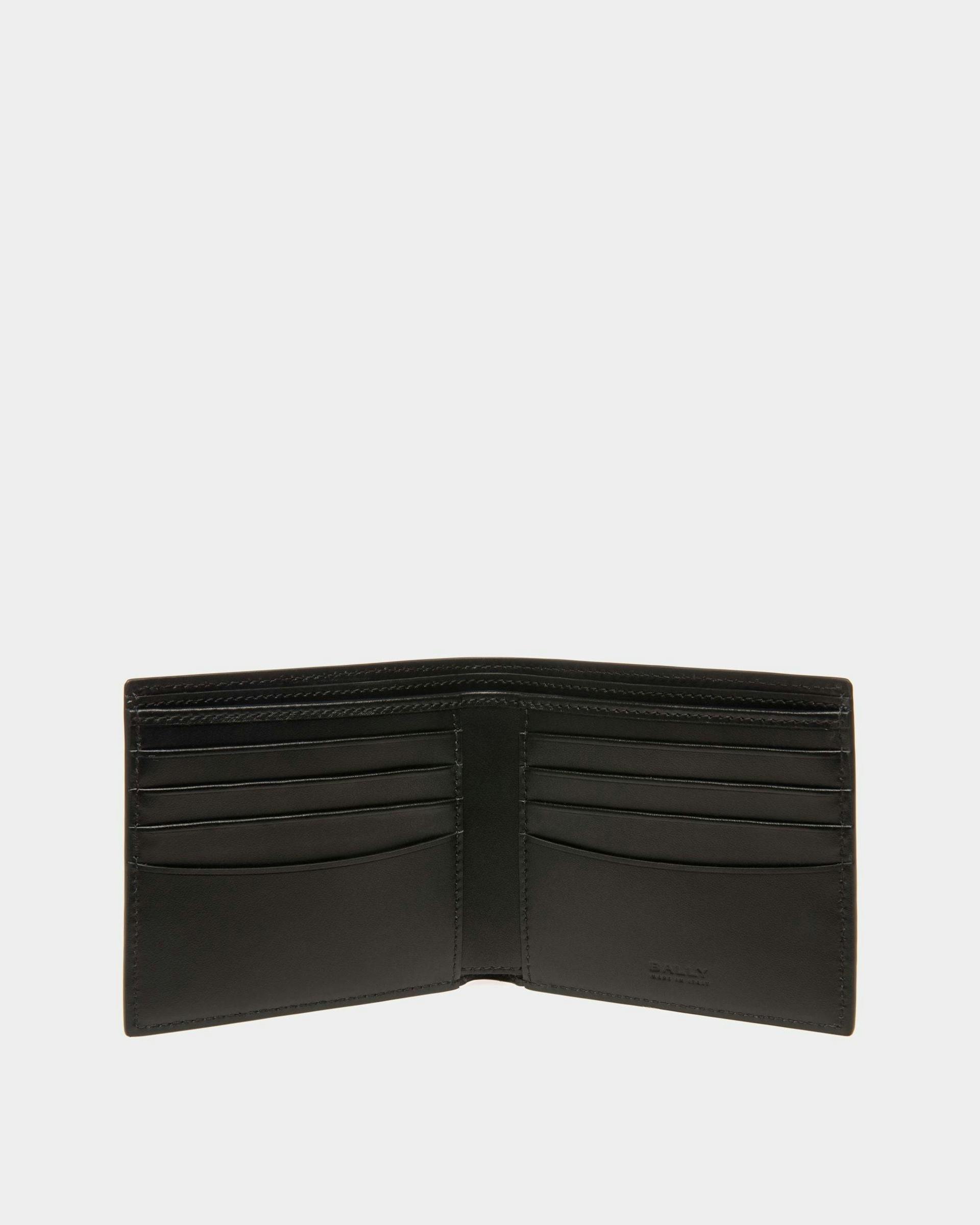 Men's Banque Wallet In Black Leather | Bally | Still Life Open / Inside
