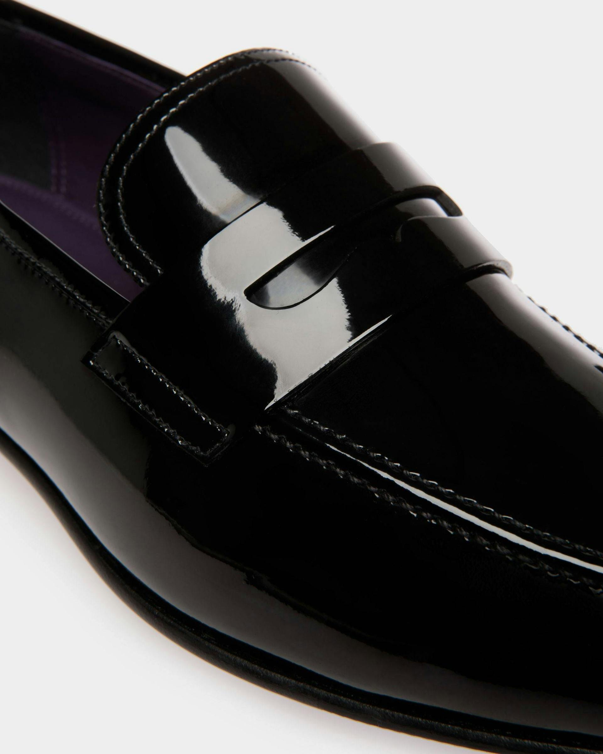 Men's Suisse Loafer in Black Patent Leather | Bally | Still Life Detail