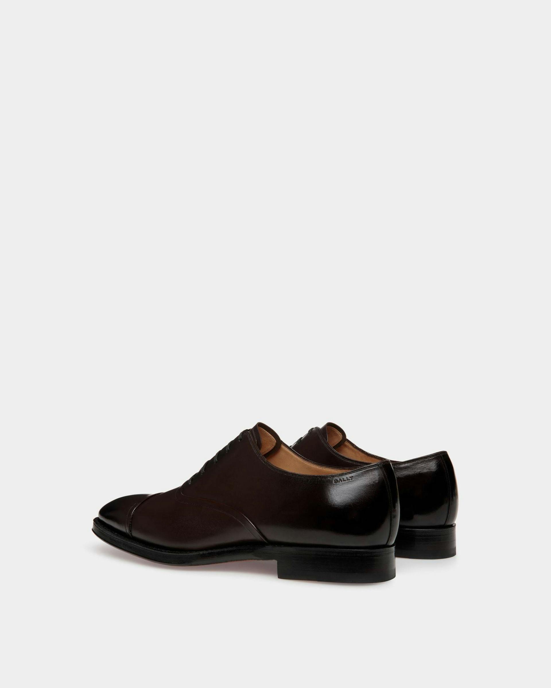 Men's Scribe Oxford Shoes In Brown Leather | Bally | Still Life 3/4 Back