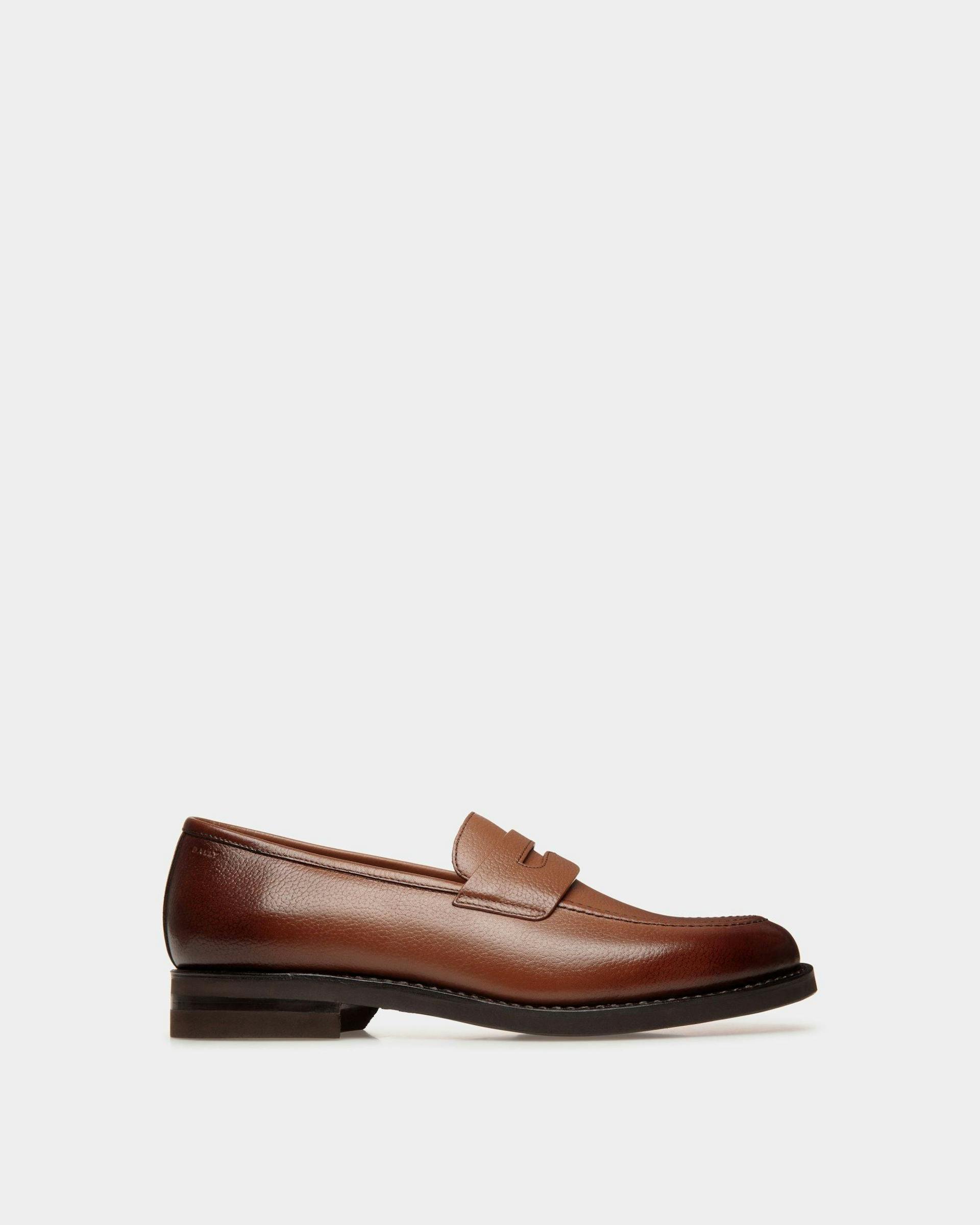 Men's Schoenen Loafer in Embossed Leather | Bally | Still Life Side