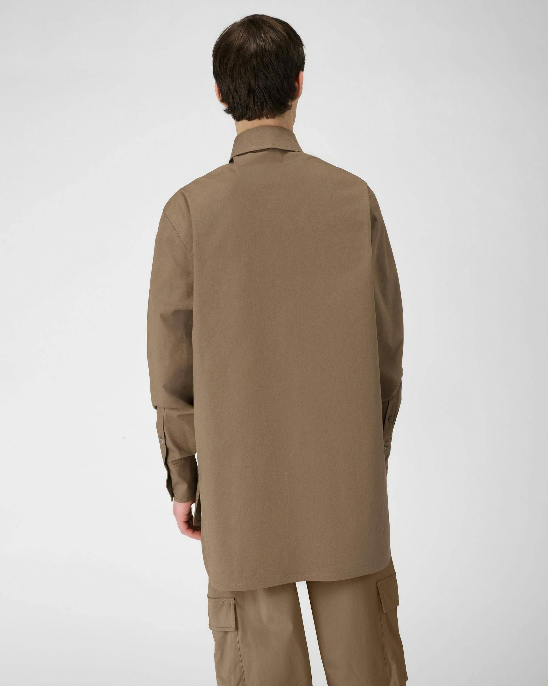Camicia Con Dettaglio Tasca In Cotone Color Tortora - Uomo - Bally - 03