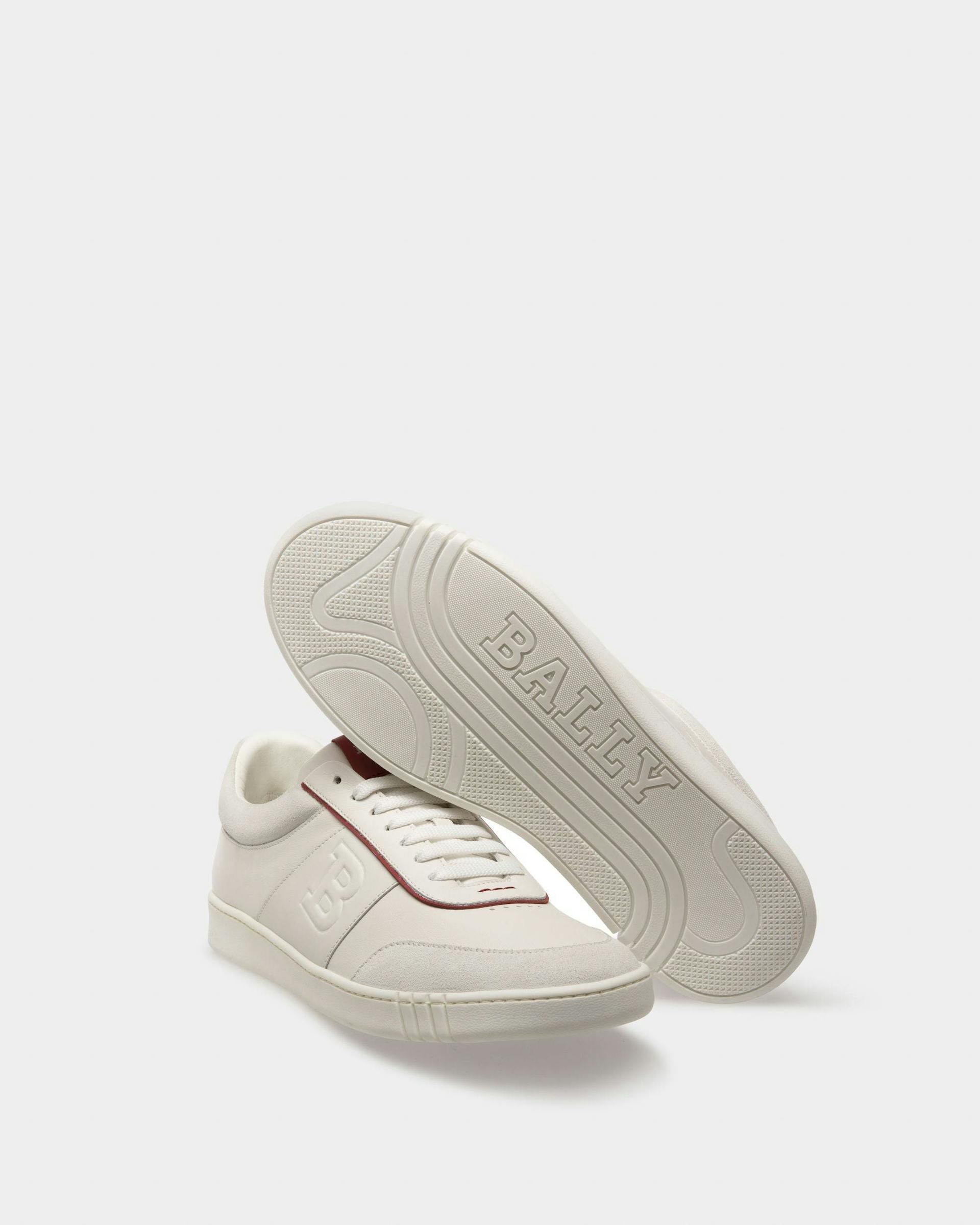 Wallys Sneakers In Pelle E Camoscio Bianco E Rosso - Uomo - Bally - 05