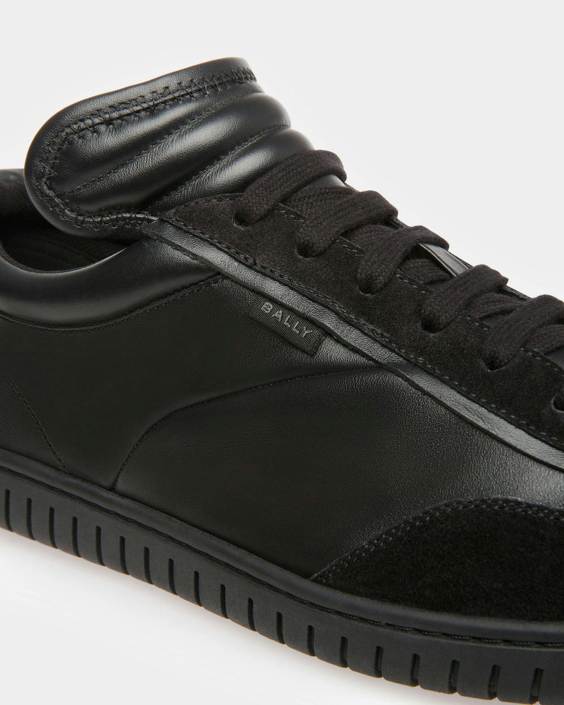 Men's Player Sneakers In Black Leather | Bally | Still Life Detail