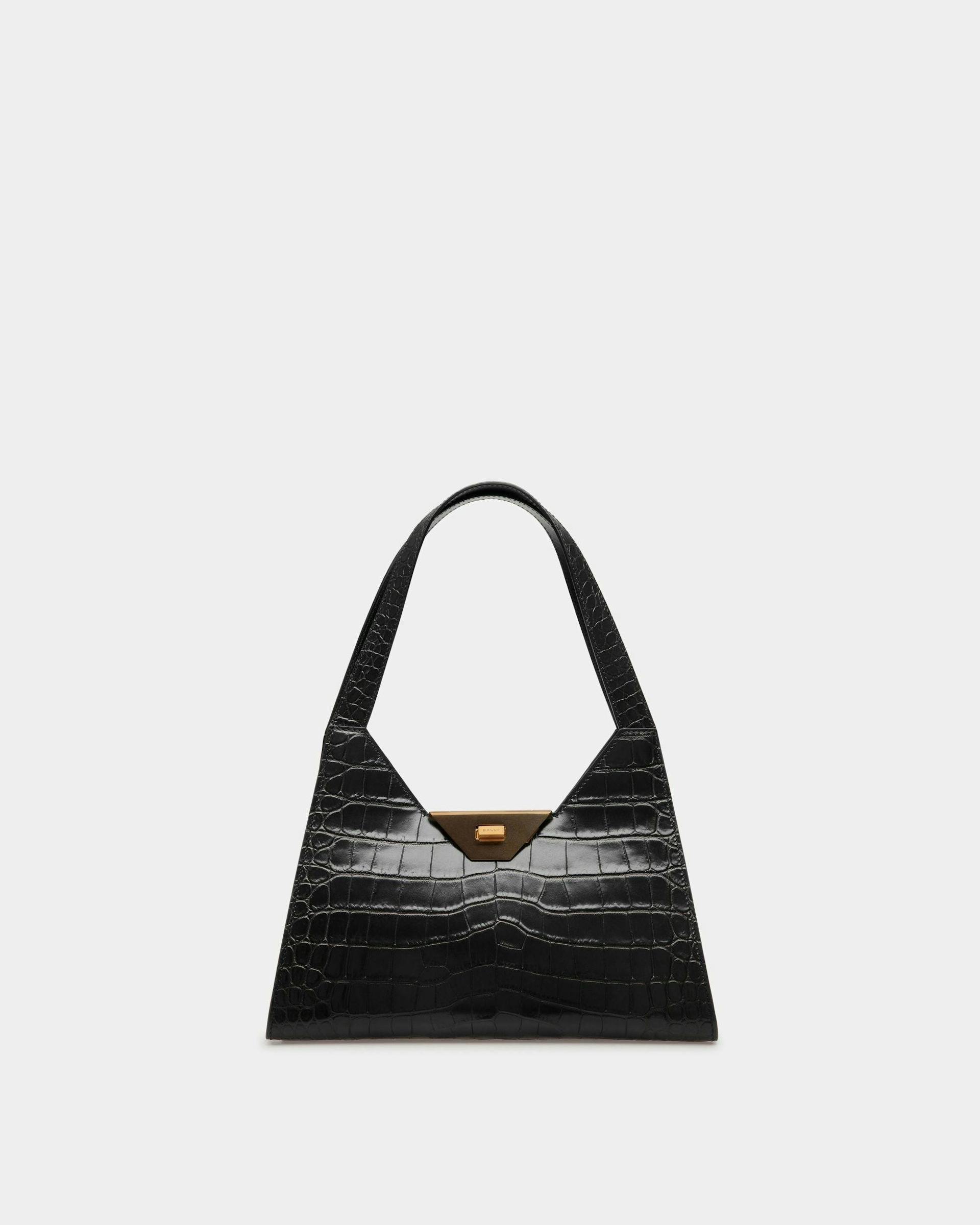 Women's Trilliant Shoulder Bag In Black Leather | Bally | Still Life Front