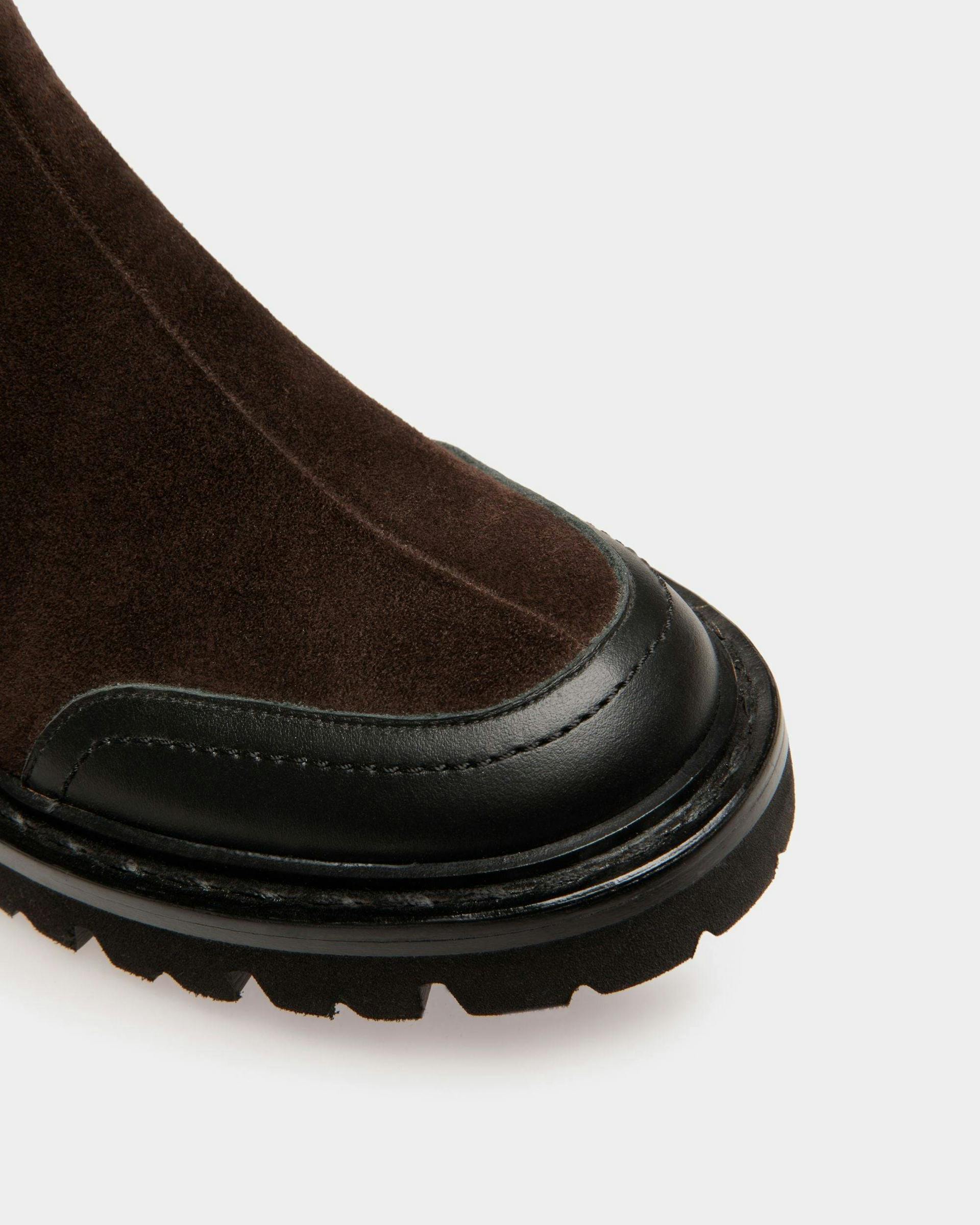 Women's Enga Boots In Brown Leather | Bally | Still Life Detail