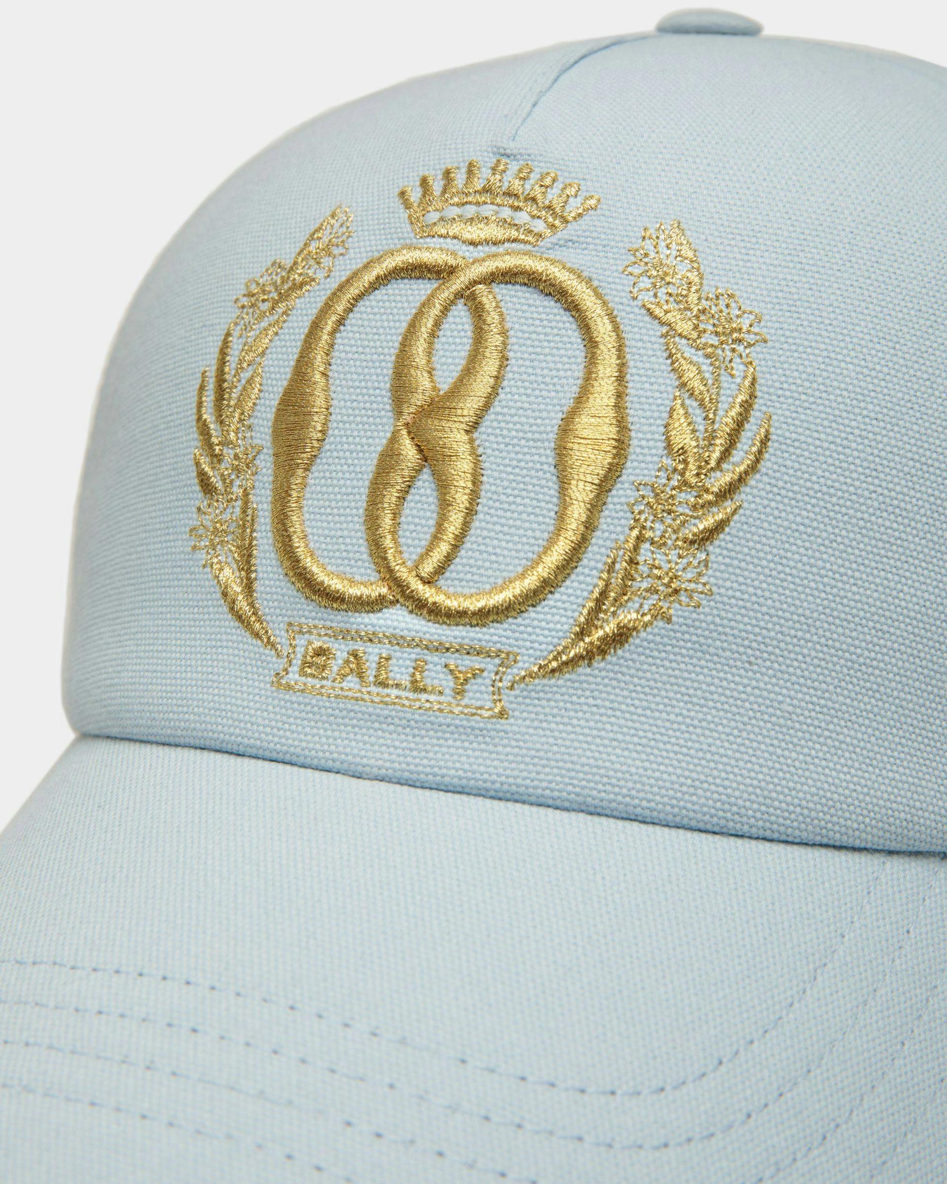 Women's Baseball Hat in Light Blue Cotton | Bally | Still Life Detail