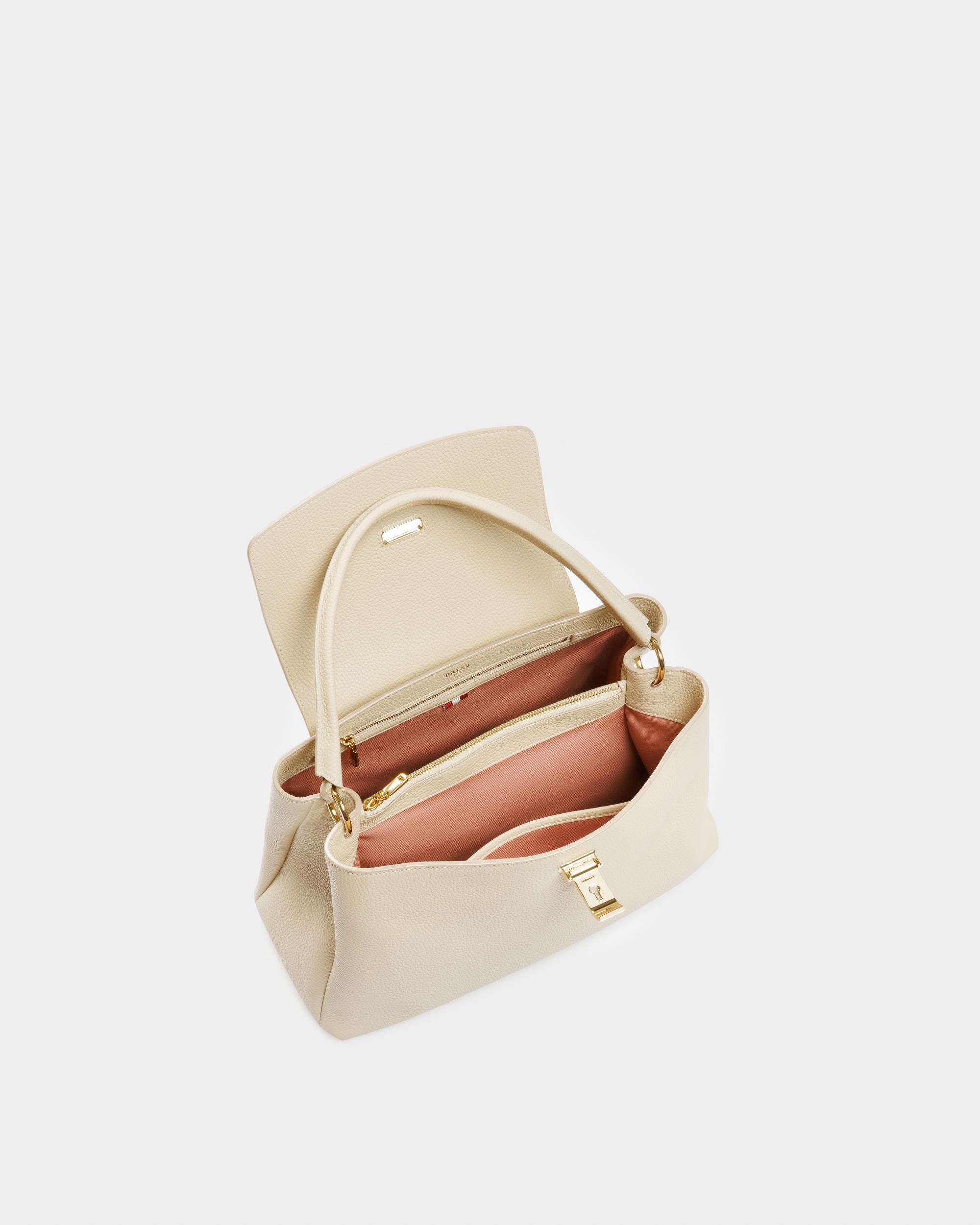 Layka Borsa A Mano In Pelle Beige Chiaro - Donna - Bally - 03