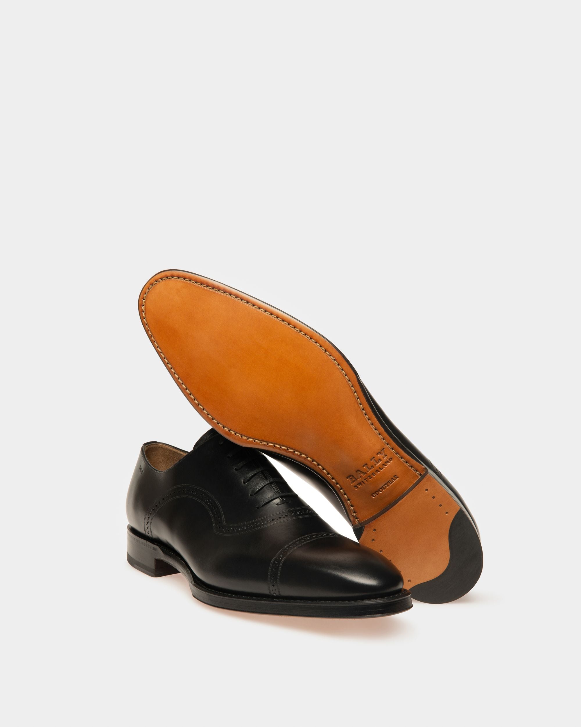 Scanio Oxford In Pelle Nera - Uomo - Bally - 04