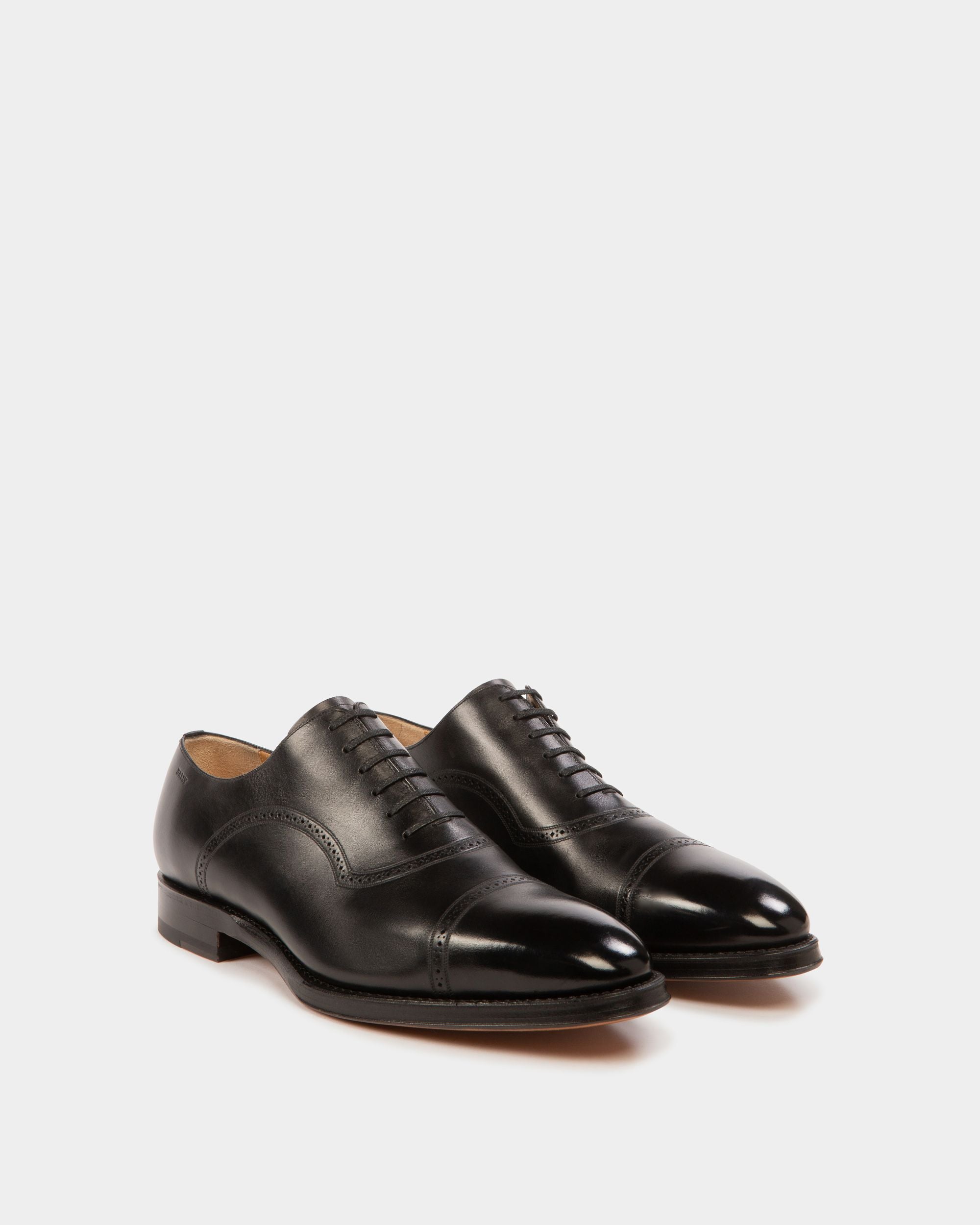 Scanio Oxford In Pelle Nera - Uomo - Bally - 03