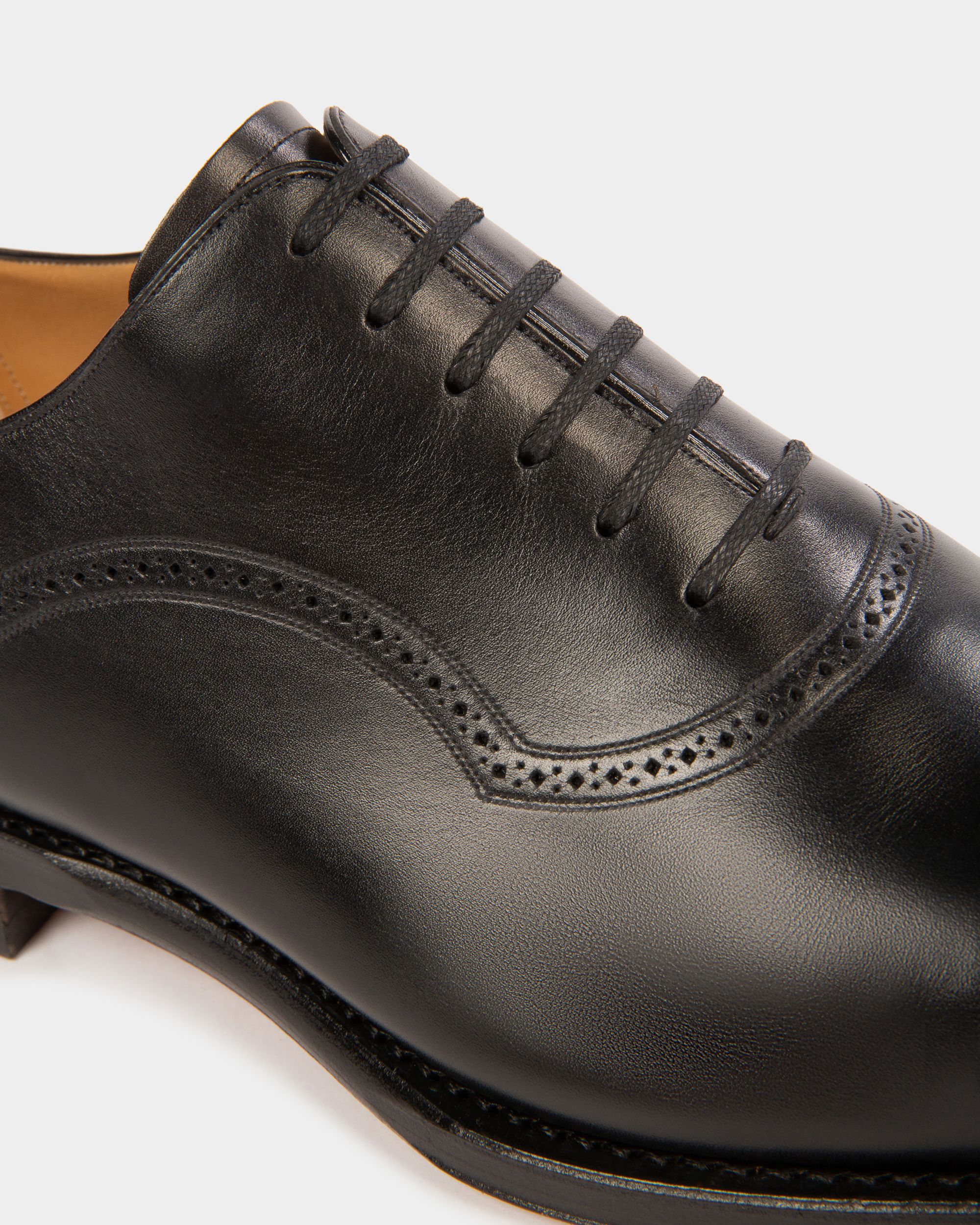 Scanio Oxford In Pelle Nera - Uomo - Bally - 04
