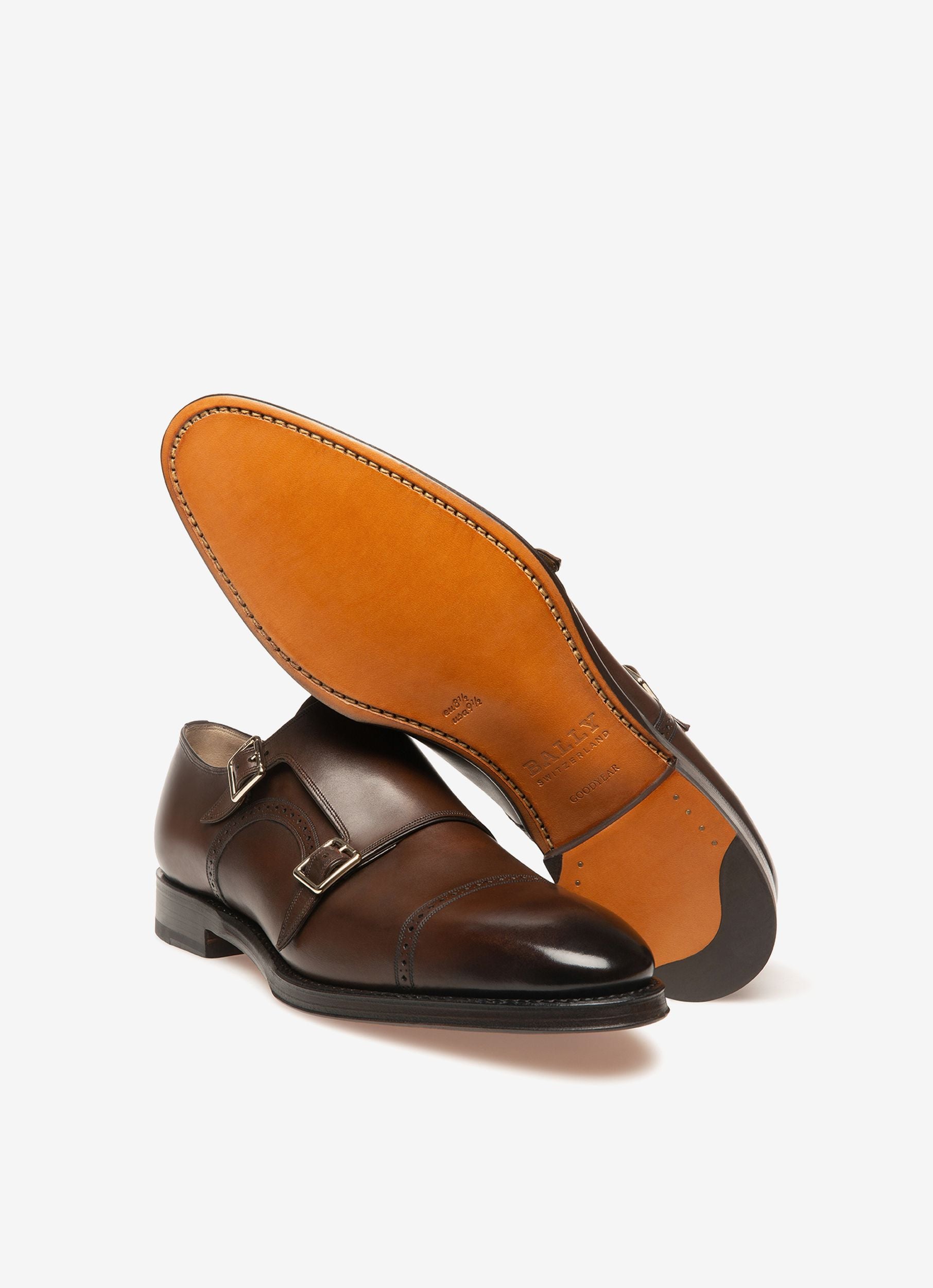 Scardino Monk-Strap In Pelle Marrone - Uomo - Bally - 03