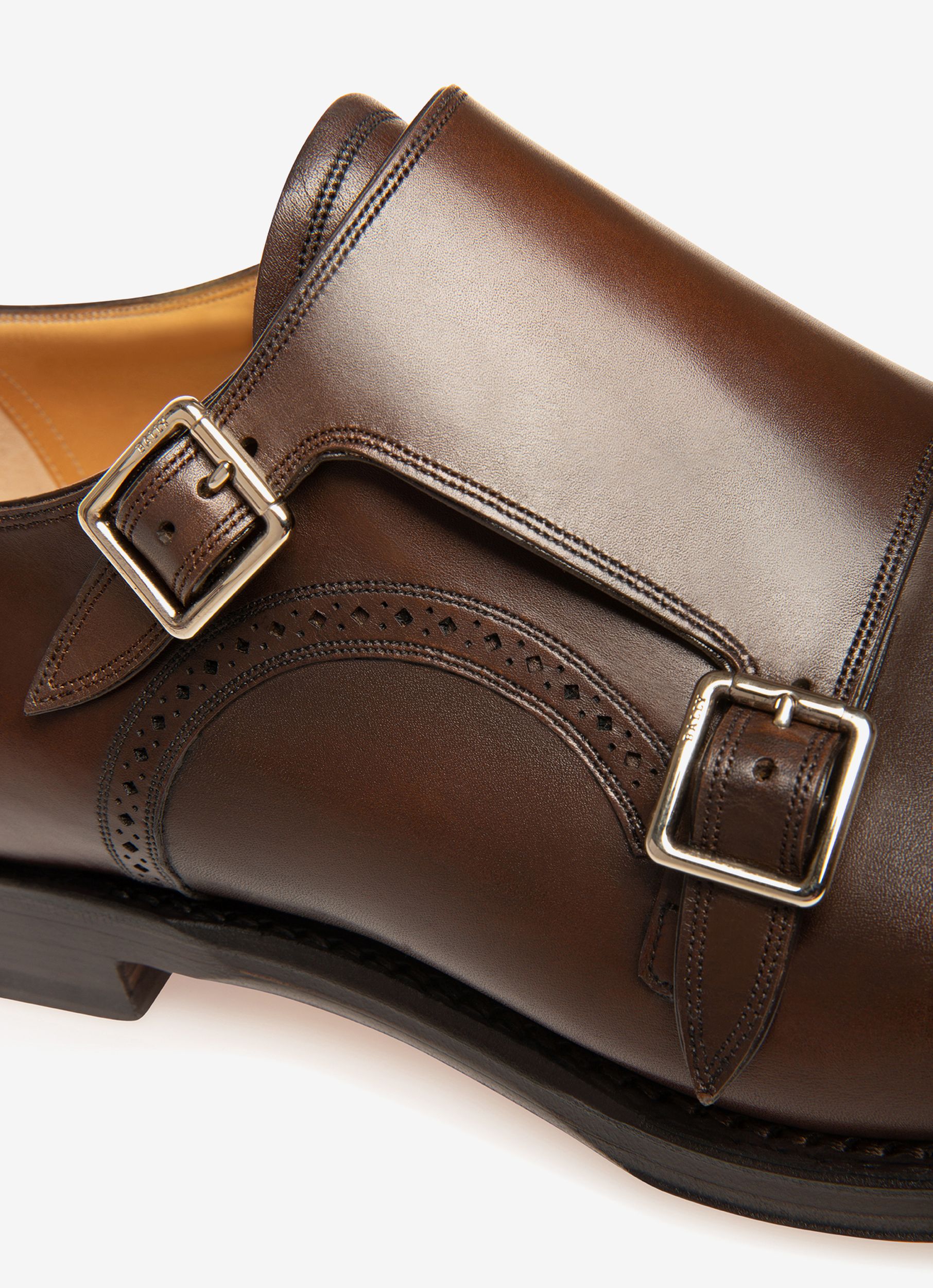 Scardino Monk-Strap In Pelle Marrone - Uomo - Bally - 04