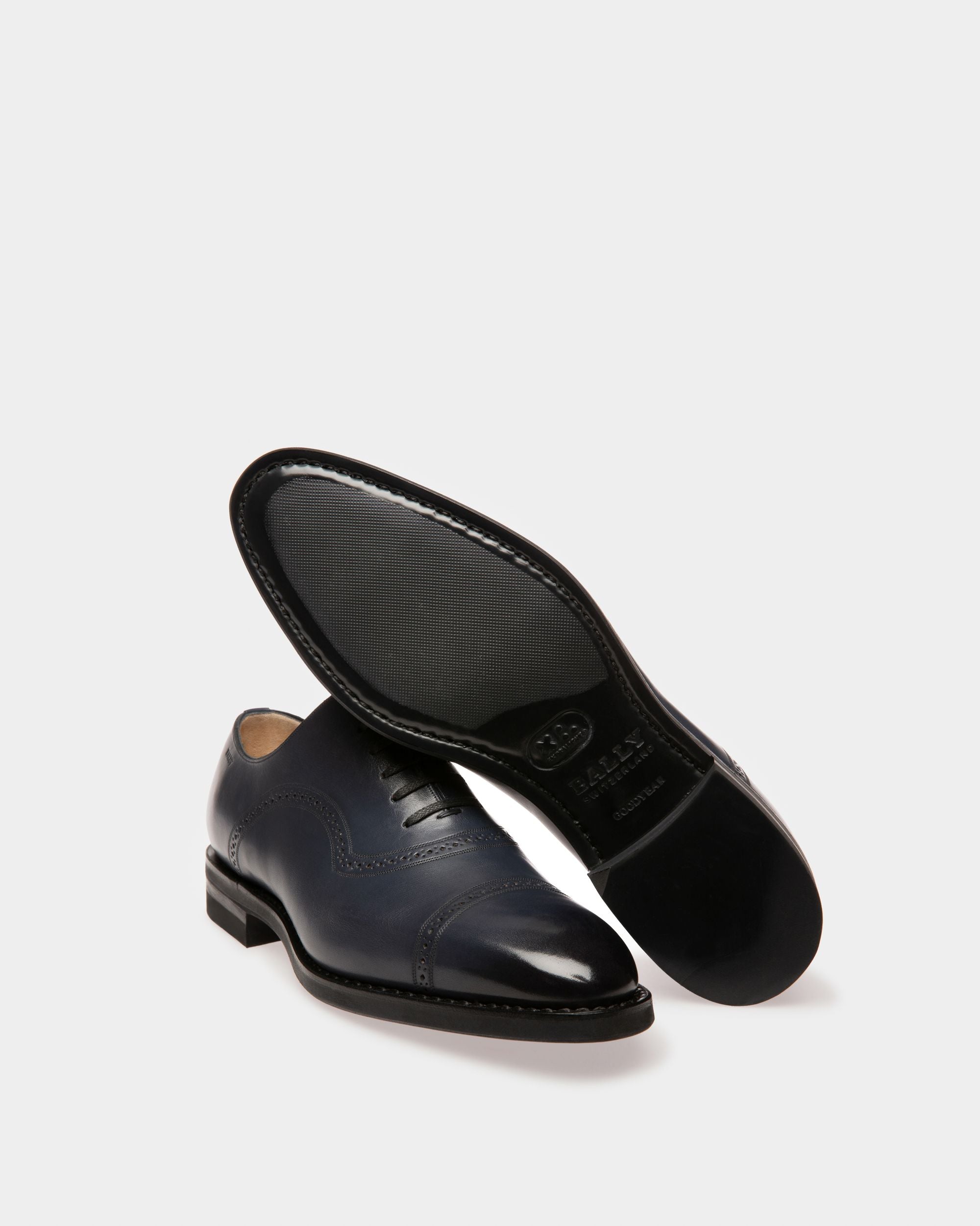 Scotch Oxford In Pelle Navy - Uomo - Bally - 04