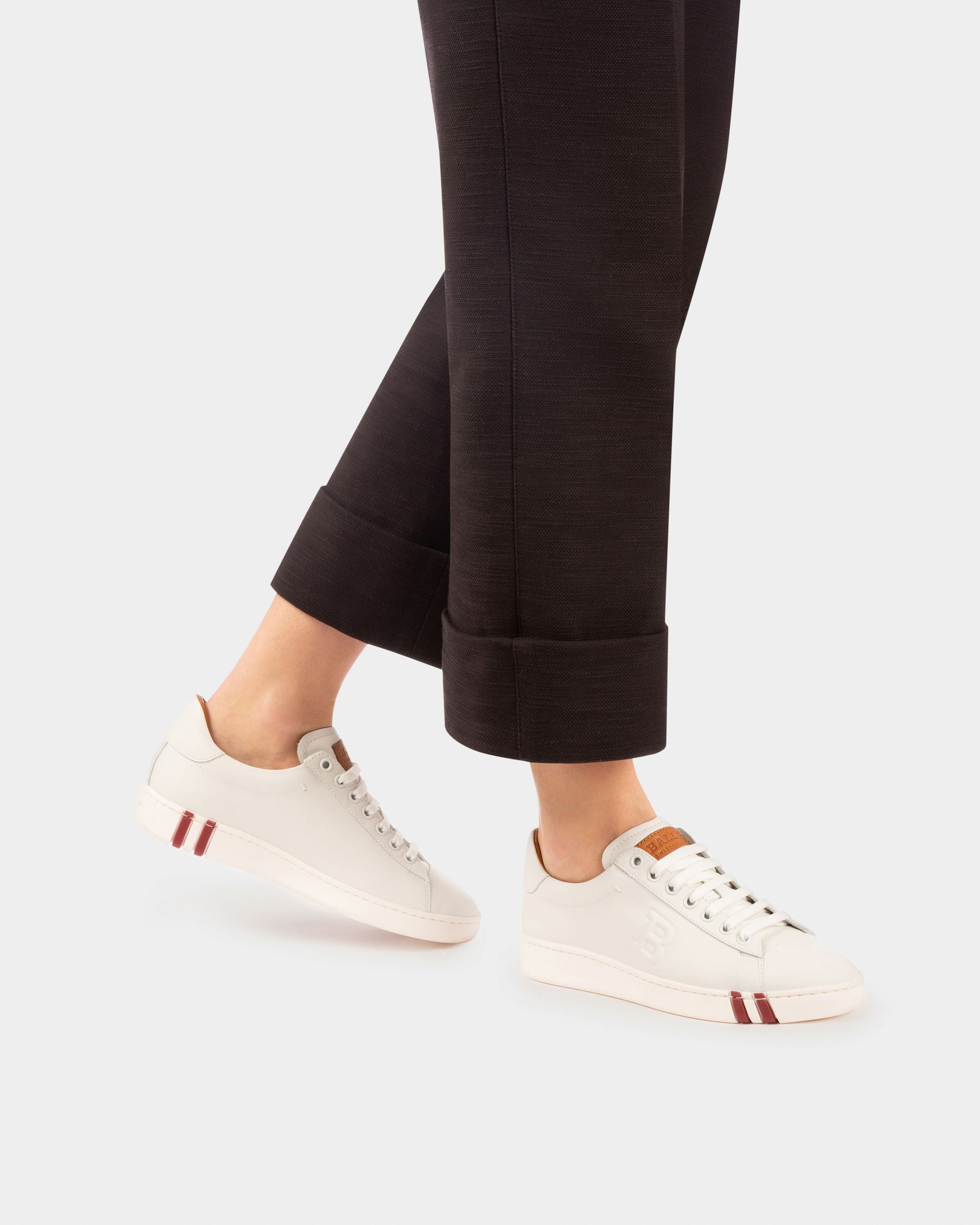 Wivian Sneakers Bianche In Pelle - Donna - Bally - 03