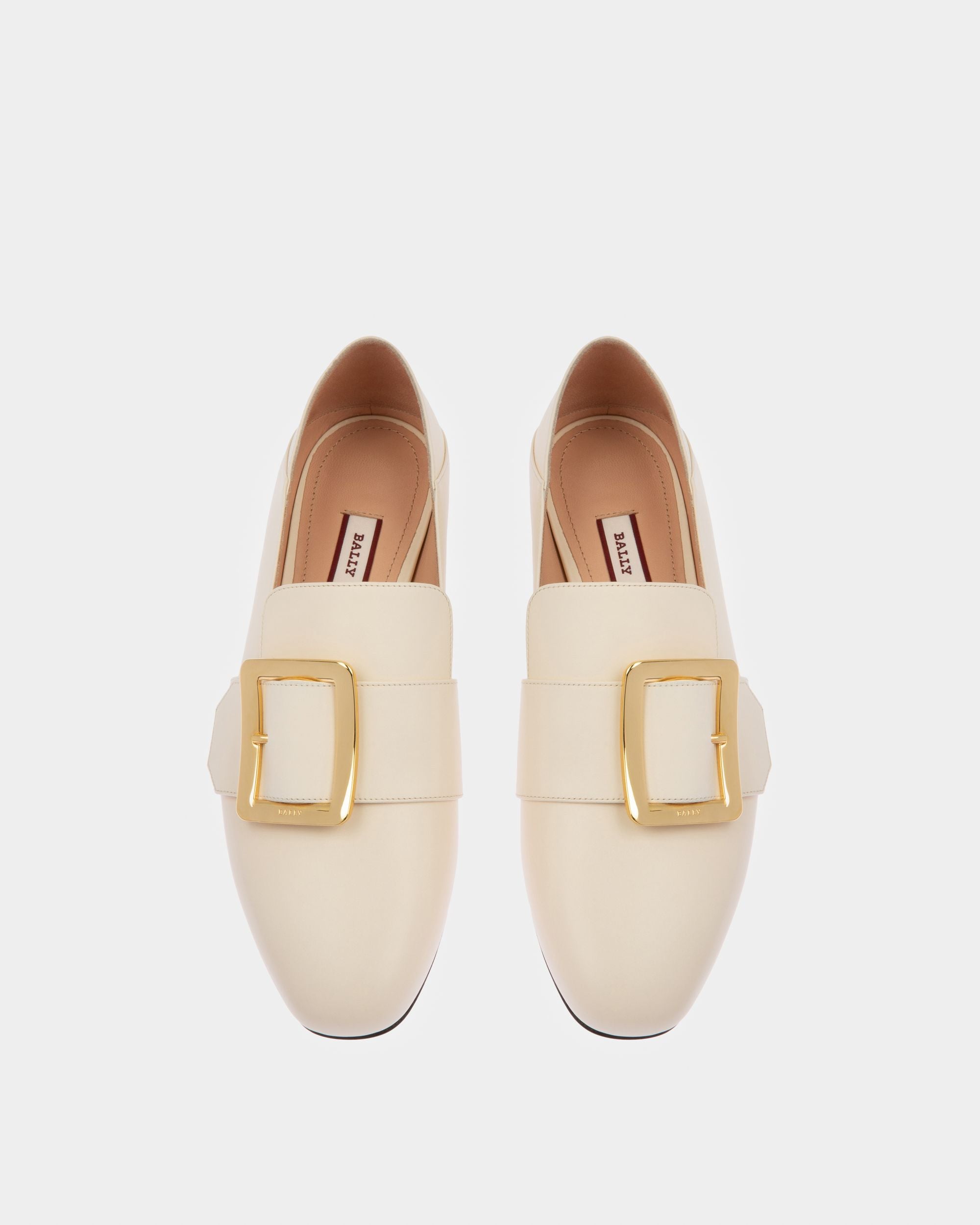 Slipper Janelle In Pelle Color Avorio - Donna - Bally - 02