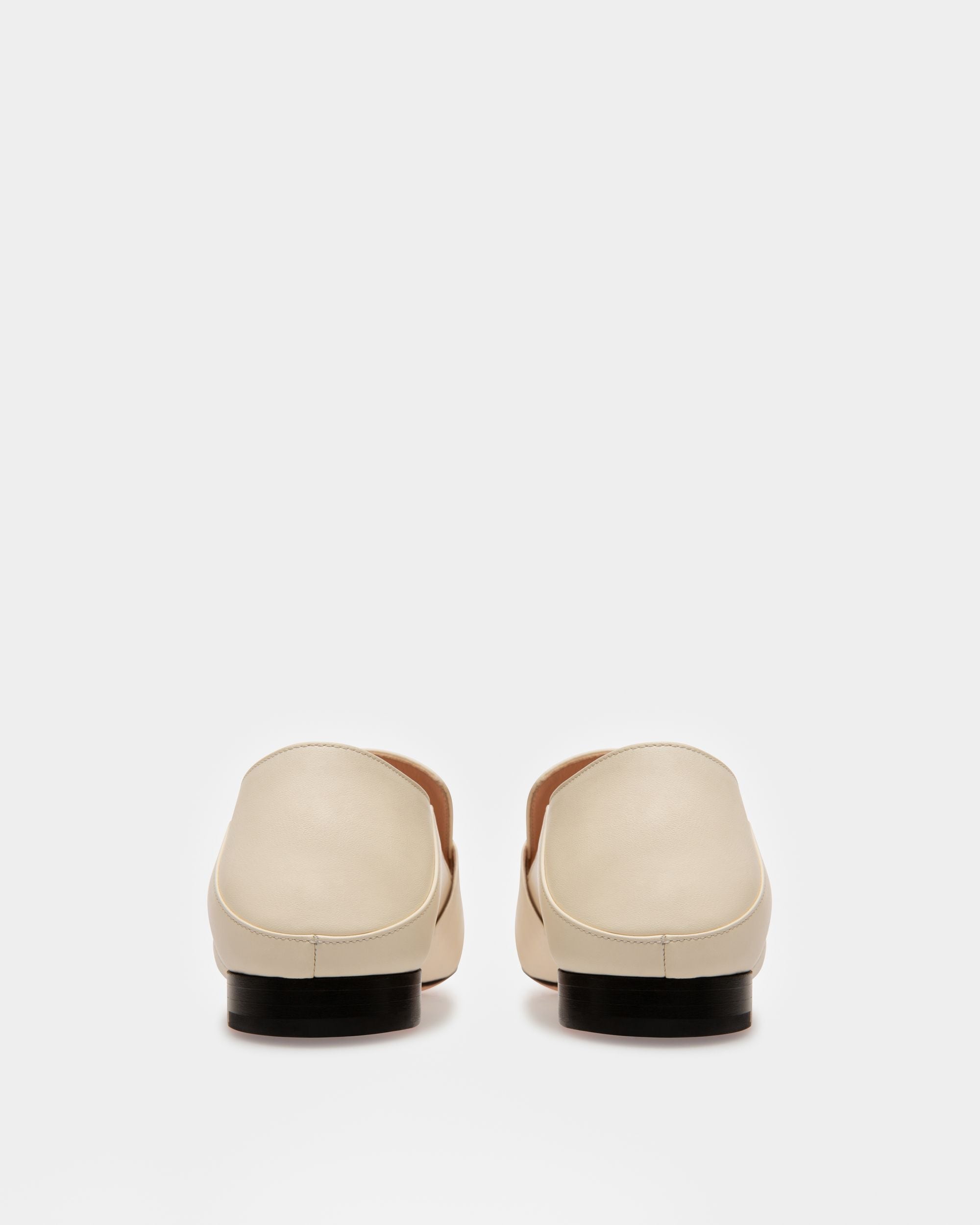 Slipper Janelle In Pelle Color Avorio - Donna - Bally - 03