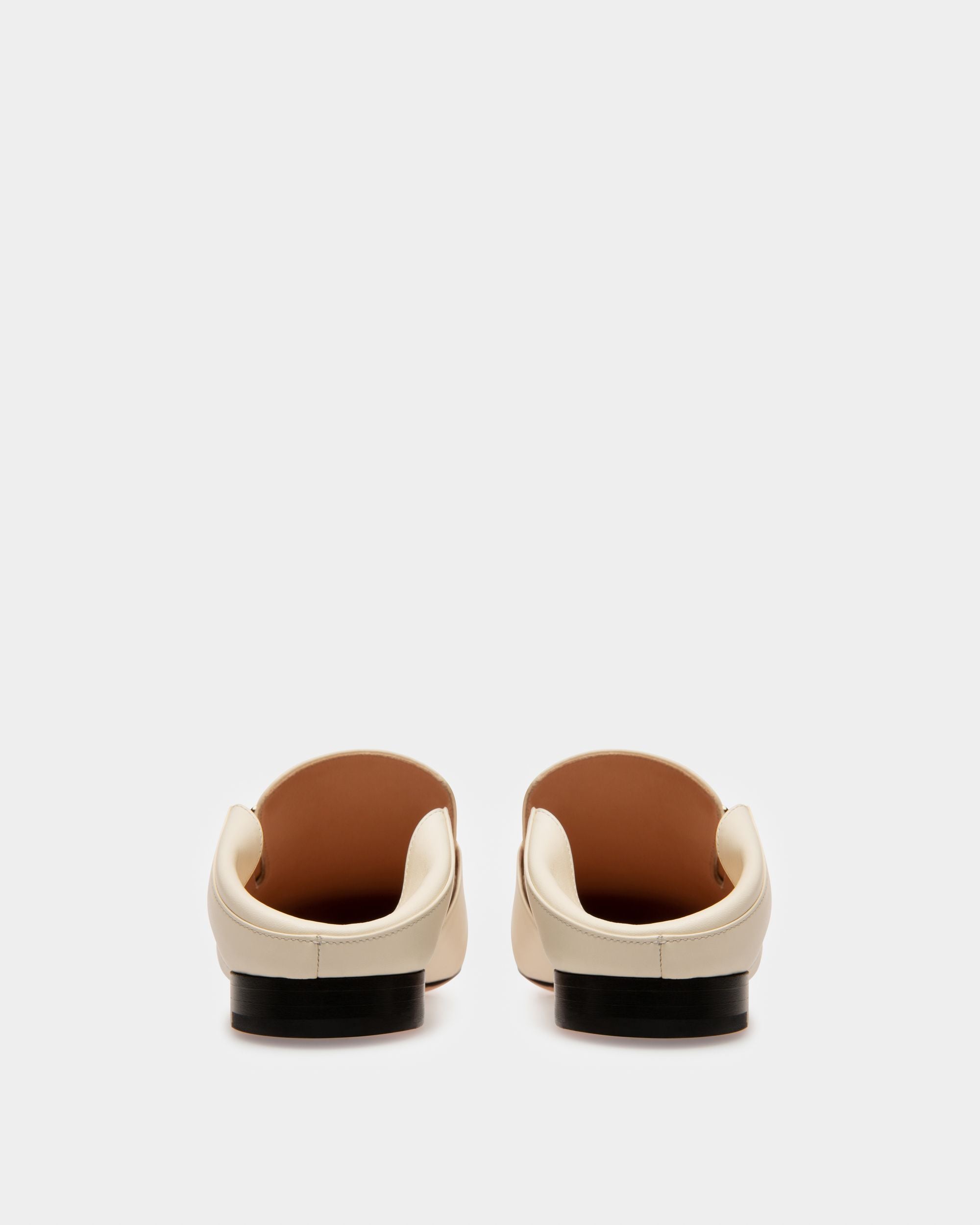 Slipper Janelle In Pelle Color Avorio - Donna - Bally - 06