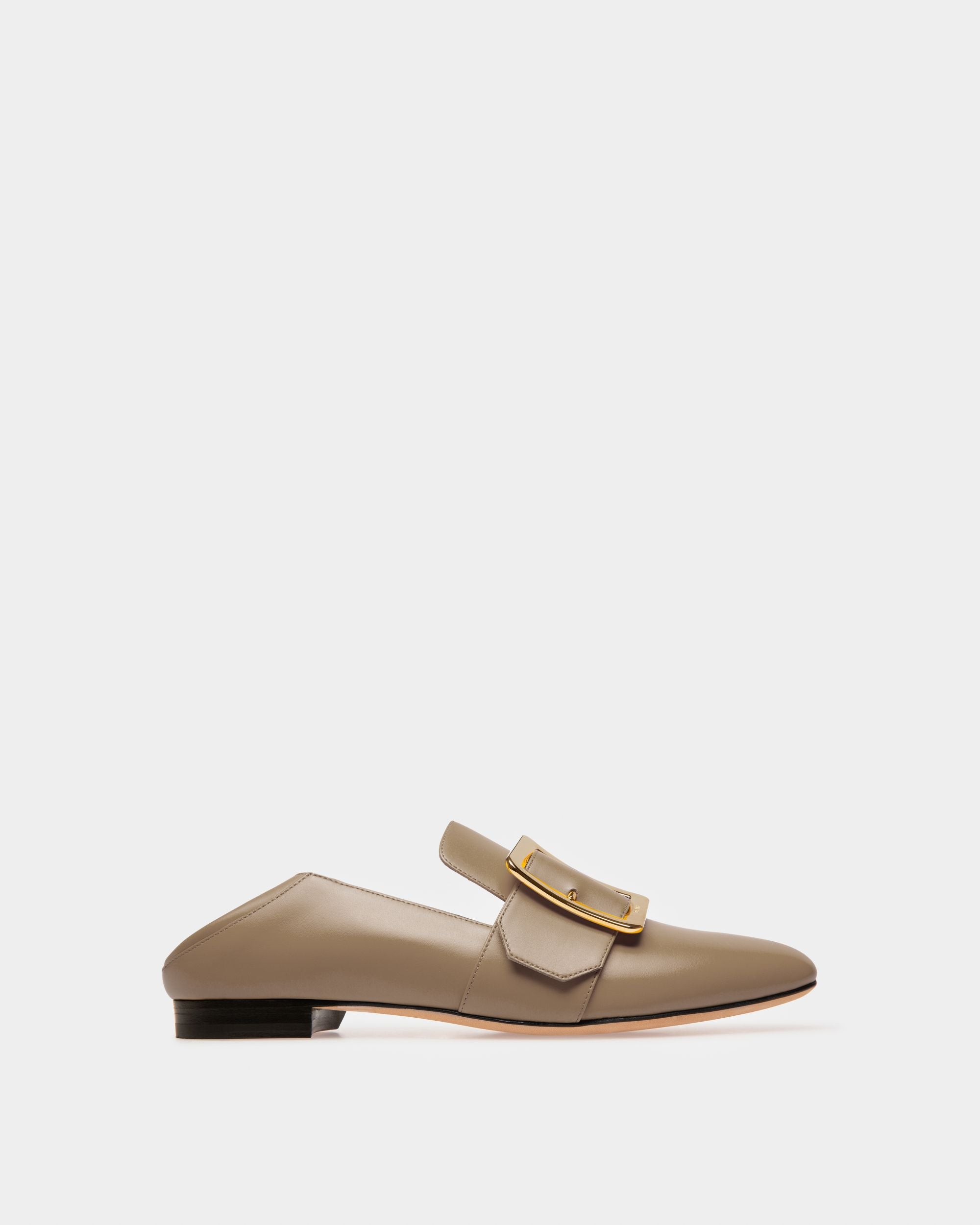Janelle Mocassini In Pelle Color Grigio Talpa - Donna - Bally - 08
