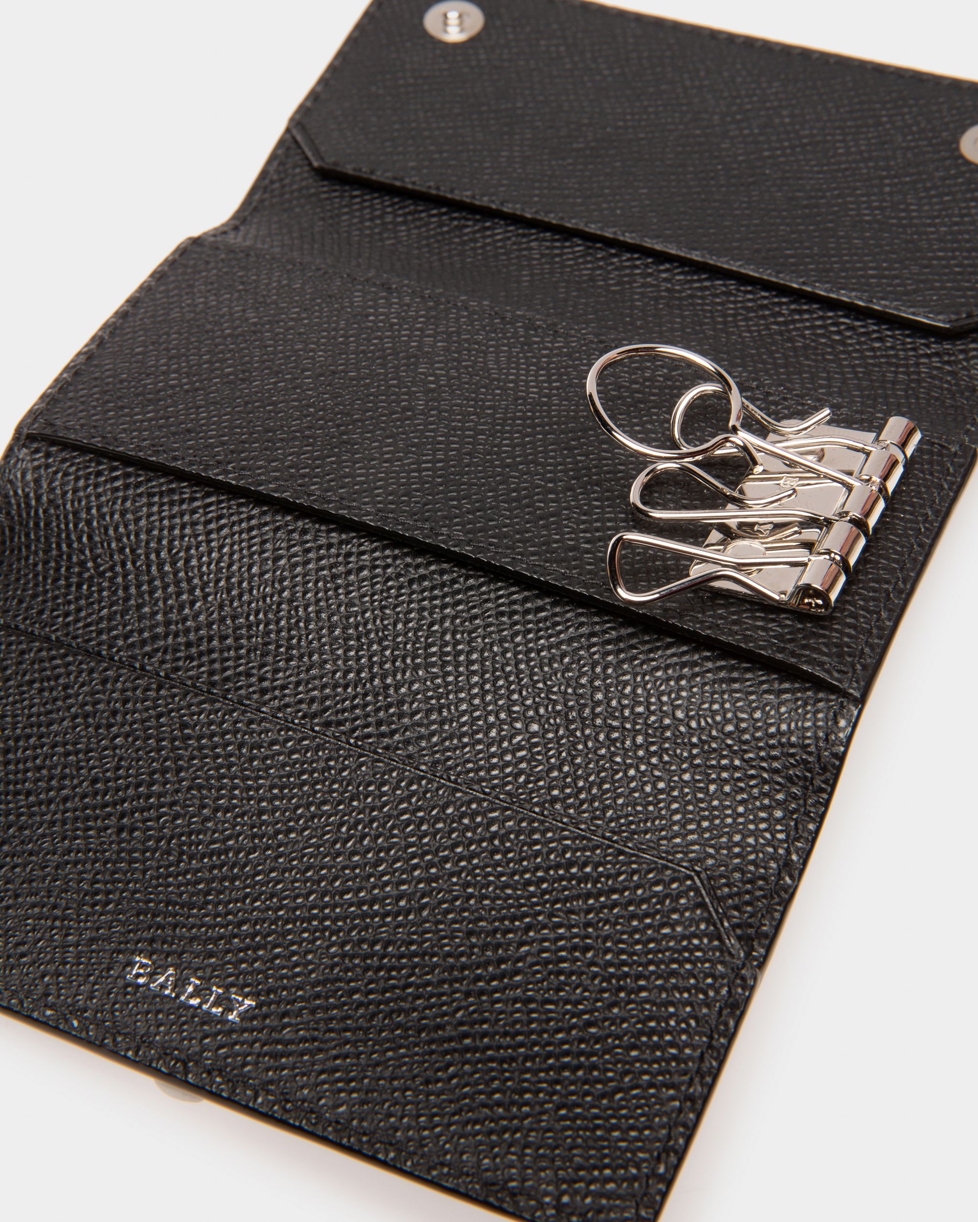 Taltos Portachiavi In Pelle Nera - Uomo - Bally - 04