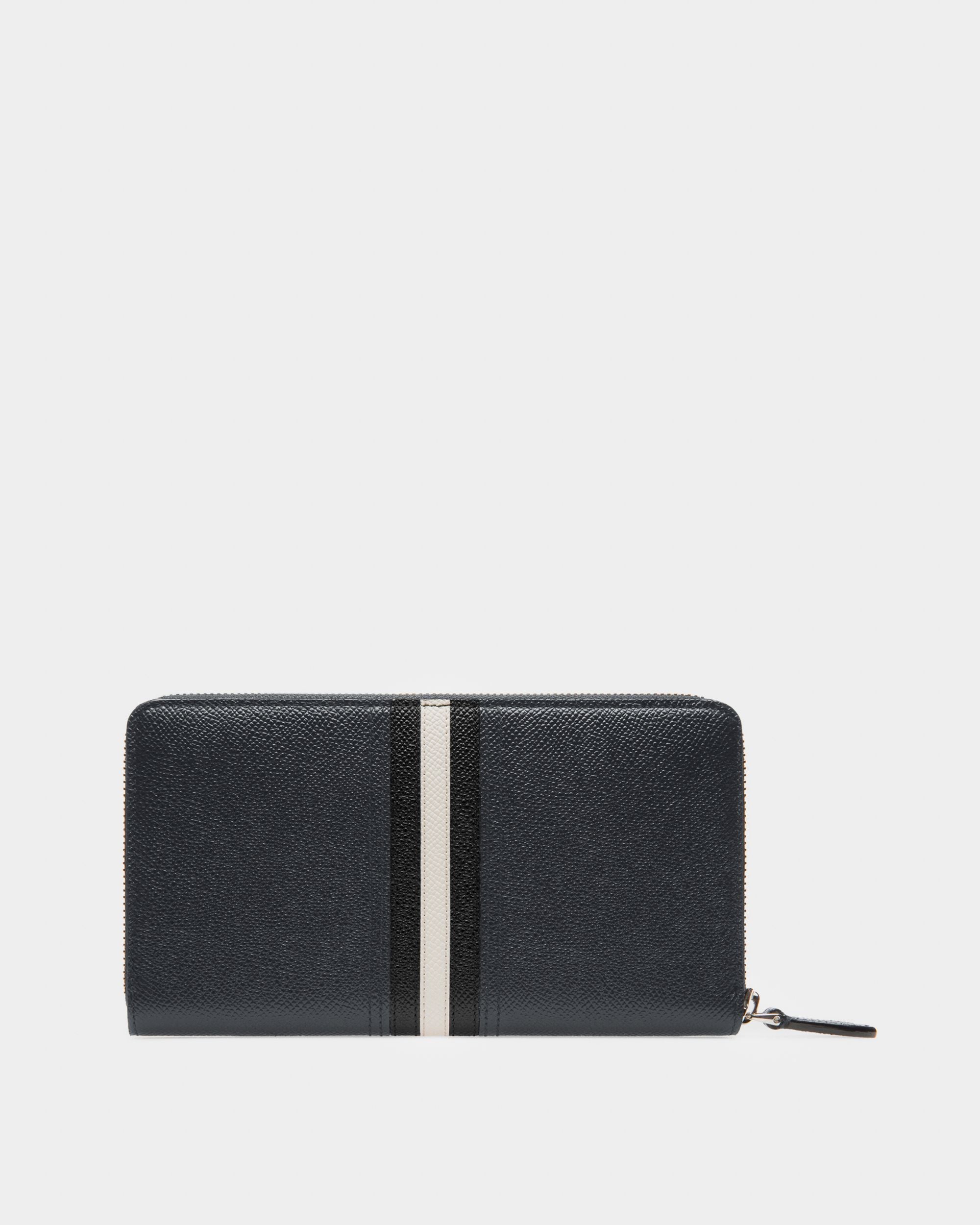 Telen Portafoglio Da Viaggio In Pelle Blu Navy - Uomo - Bally - 02