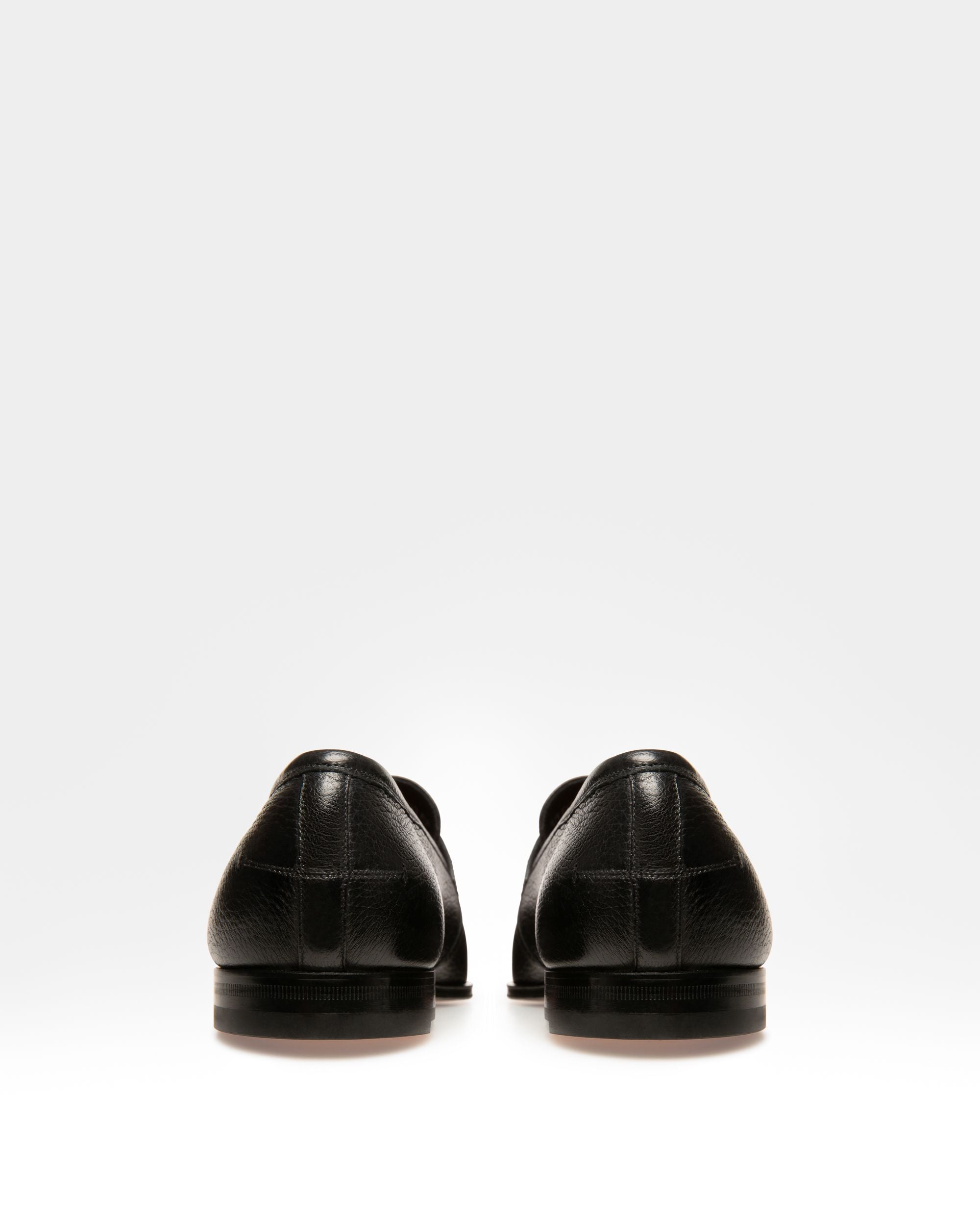 Webb Penny Loafer Da Uomo In Pelle Di Daino Martellata Nera - Uomo - Bally - 02