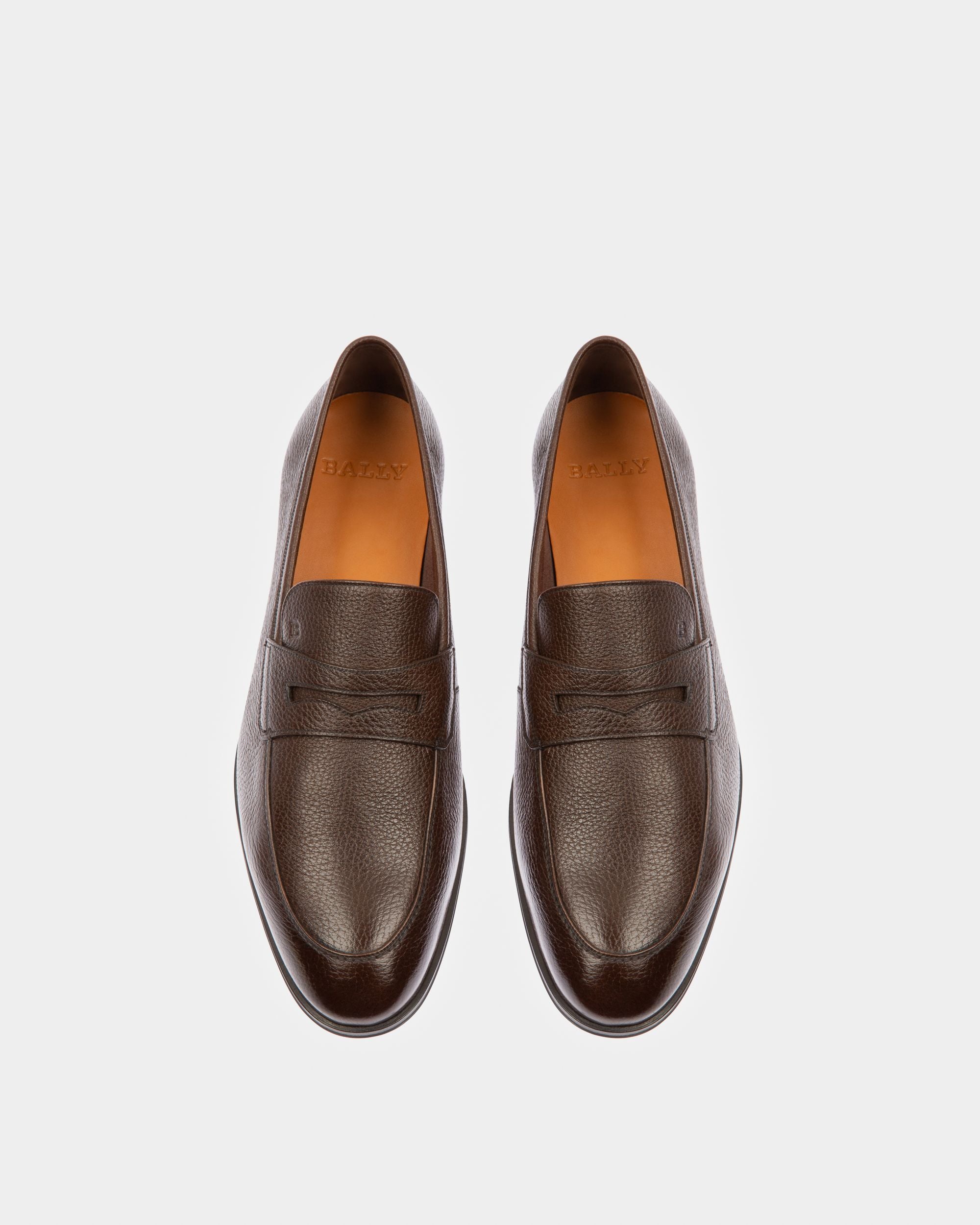 Webb Penny Loafer Da Uomo In Pelle Di Daino Martellata Cocco - Uomo - Bally - 02