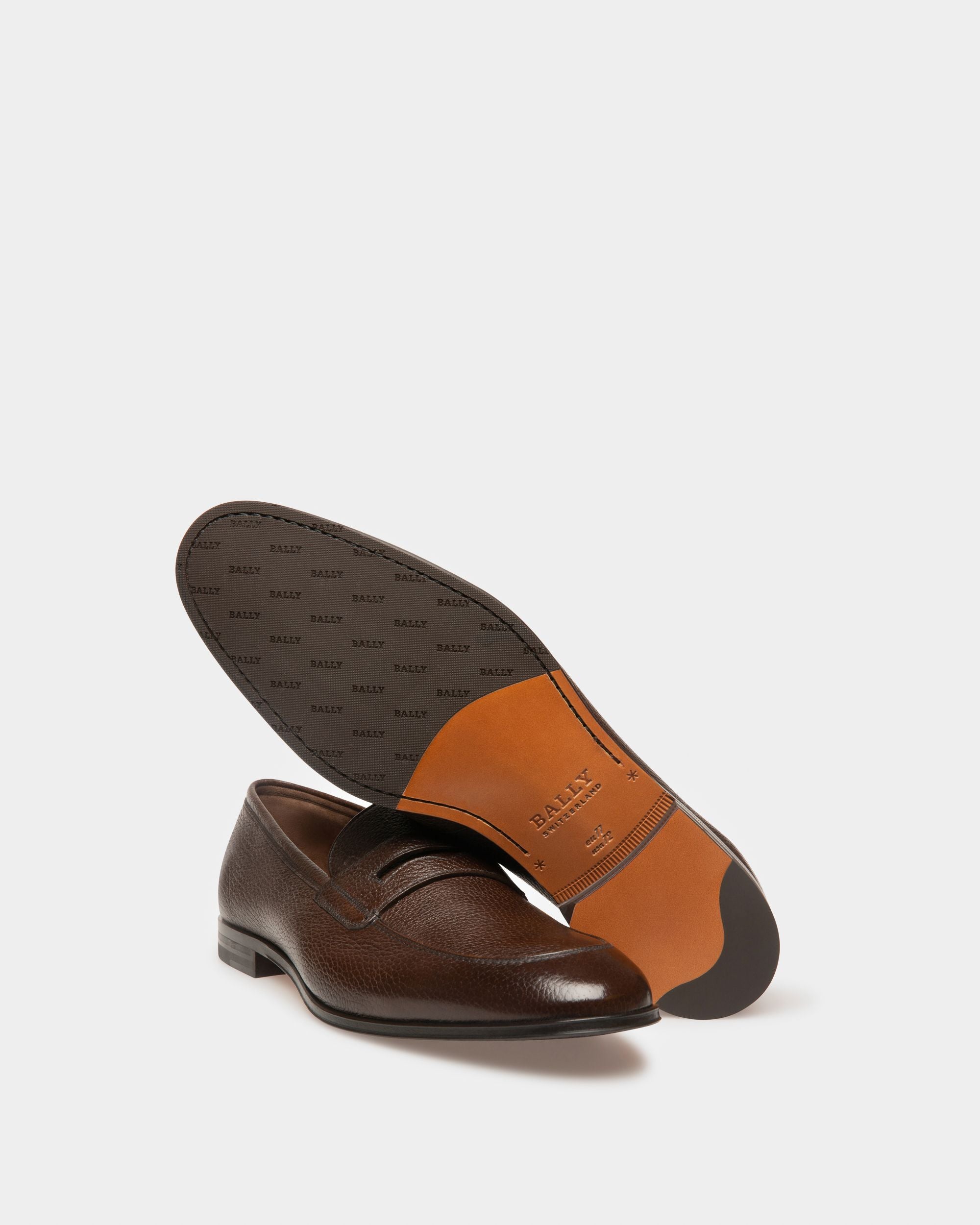 Webb Penny Loafer Da Uomo In Pelle Di Daino Martellata Cocco - Uomo - Bally - 05