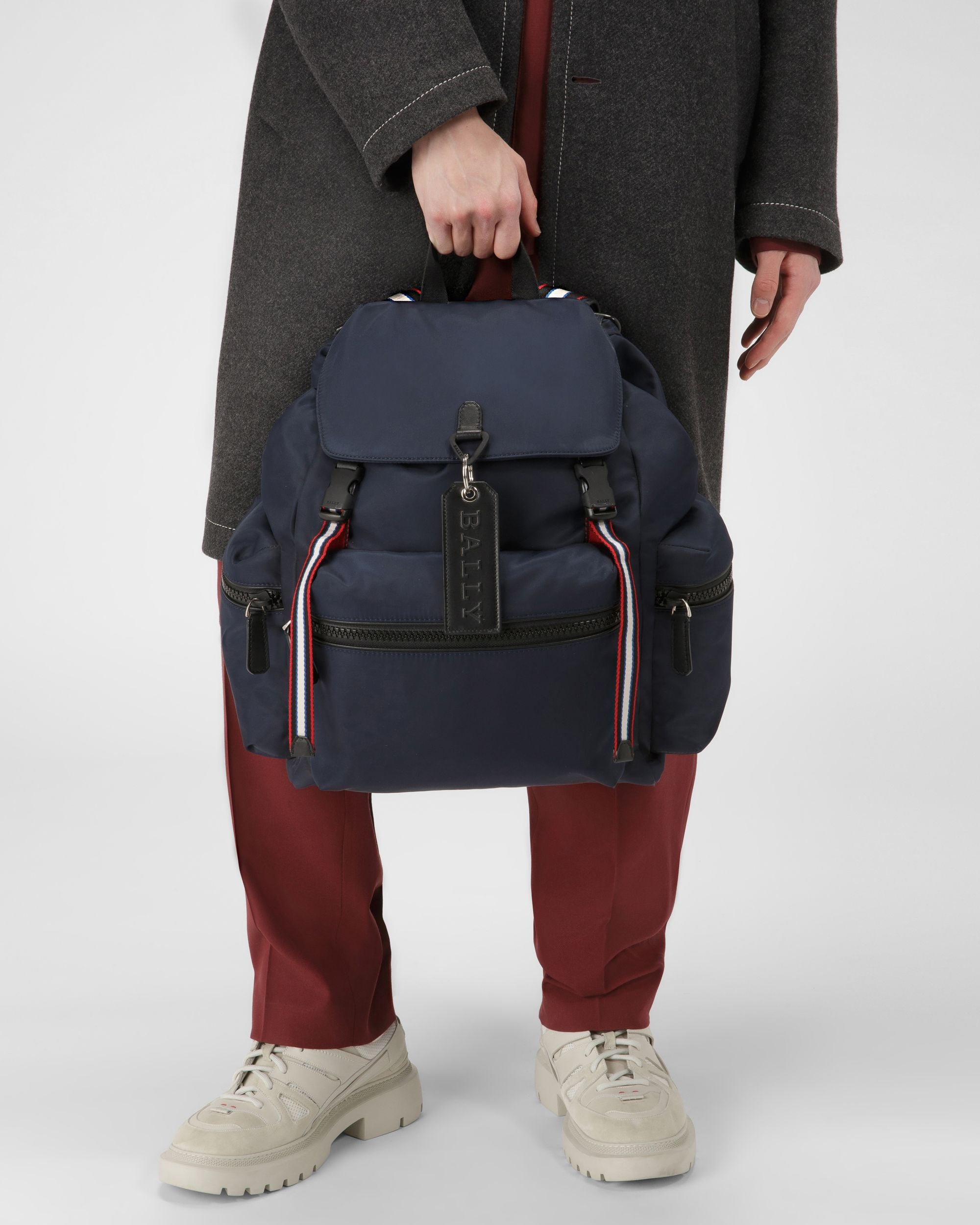 Crew Zaino In Nylon Navy - Uomo - Bally - 01
