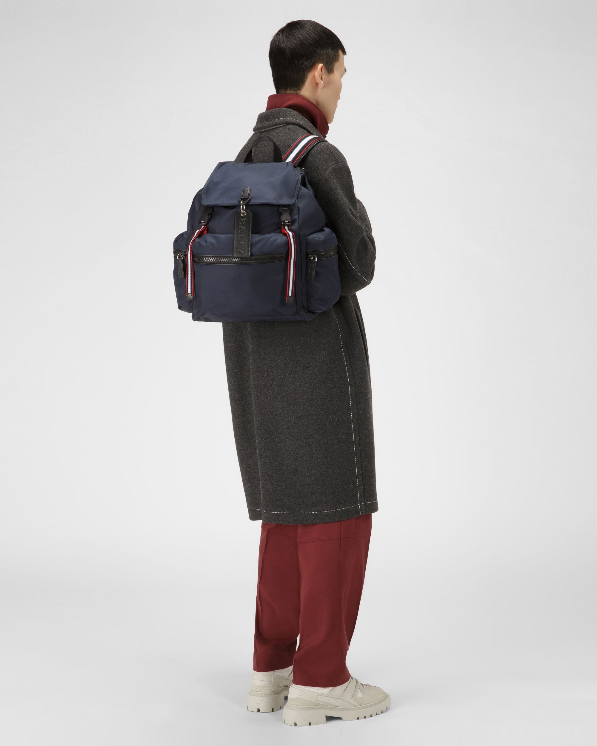 Crew Zaino In Nylon Navy - Uomo - Bally - 02