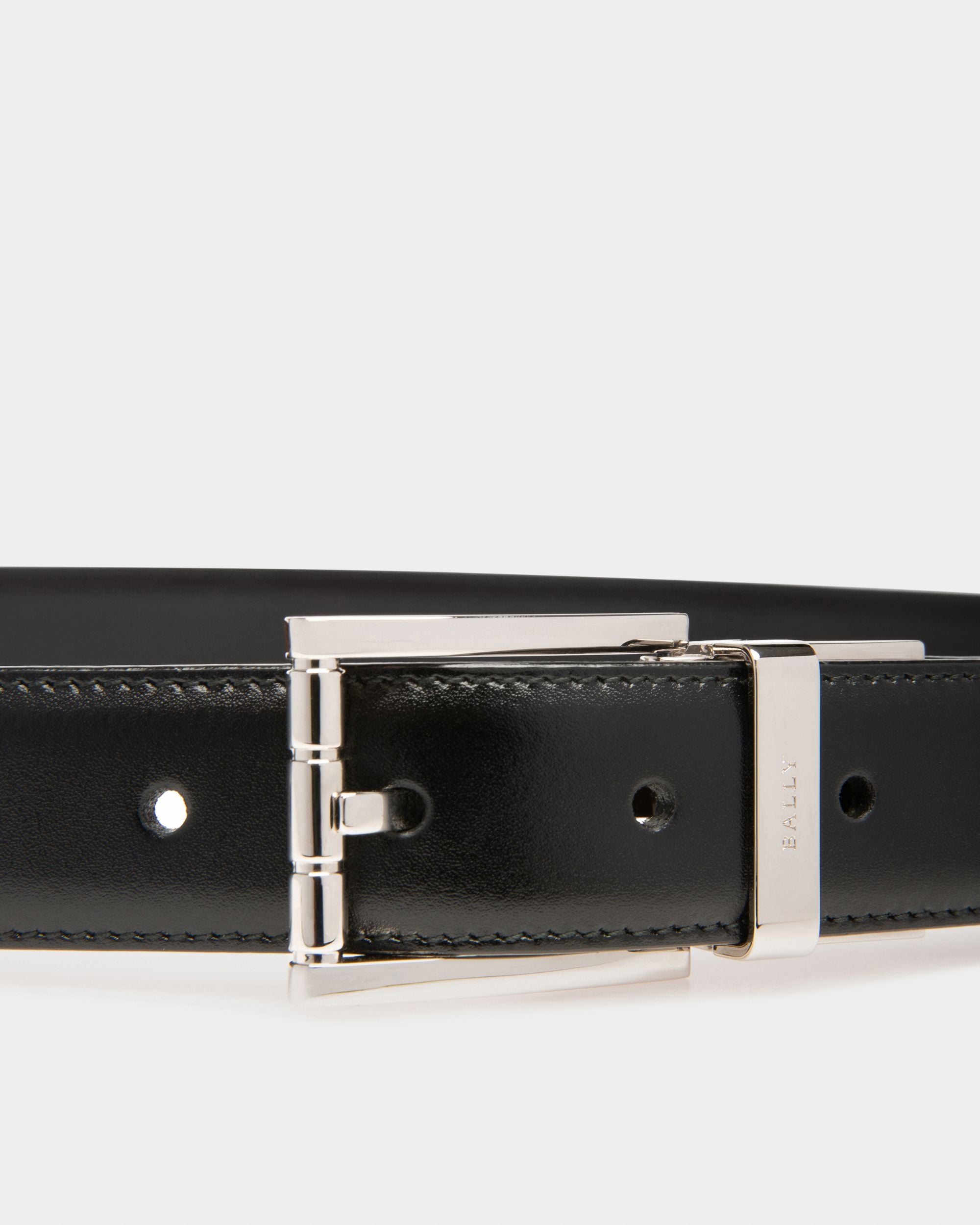 Astor Cintura 30 Mm In Pelle Nera - Uomo - Bally - 03