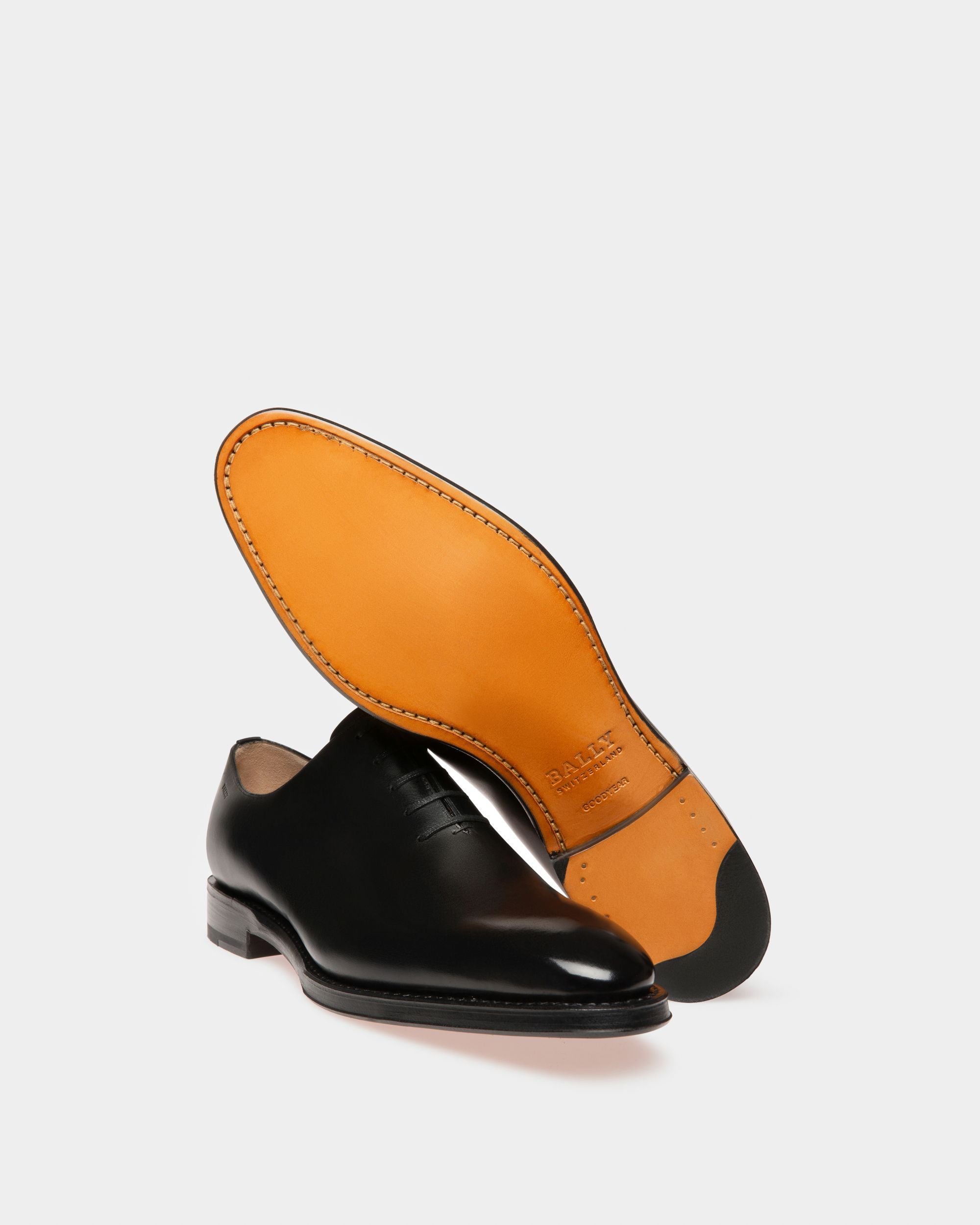 Scolder Oxford In Pelle Di Vitello Nera - Uomo - Bally - 05