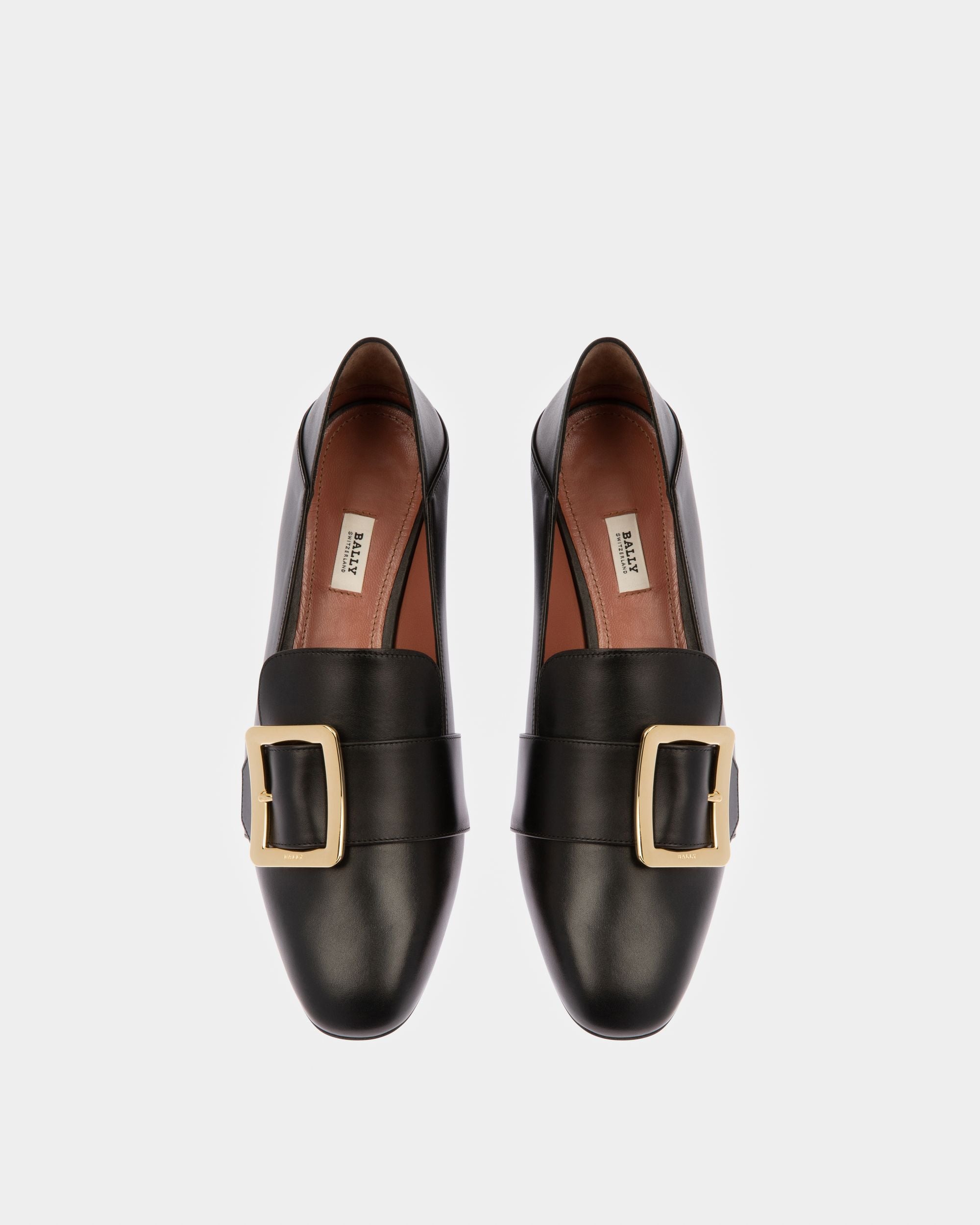 Janelle Décolleté In Pelle Nera - Donna - Bally - 02