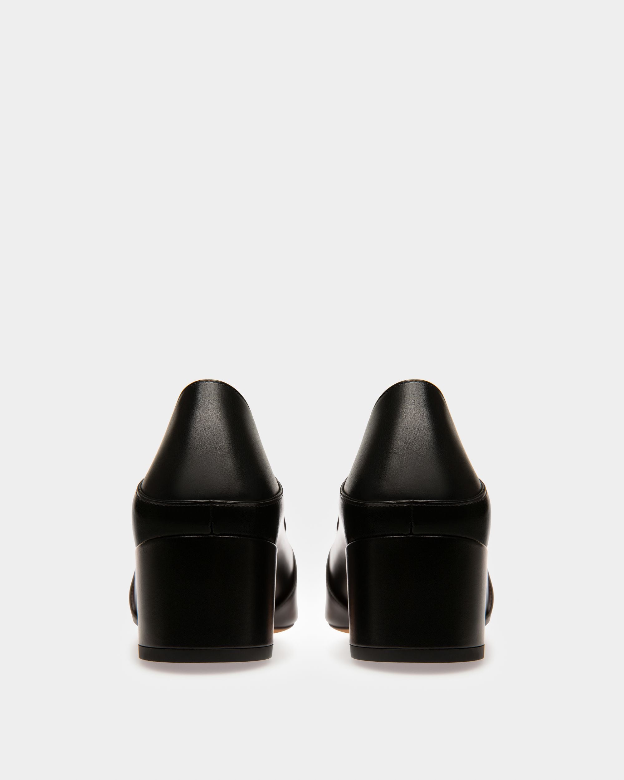 Janelle Décolleté In Pelle Nera - Donna - Bally - 03