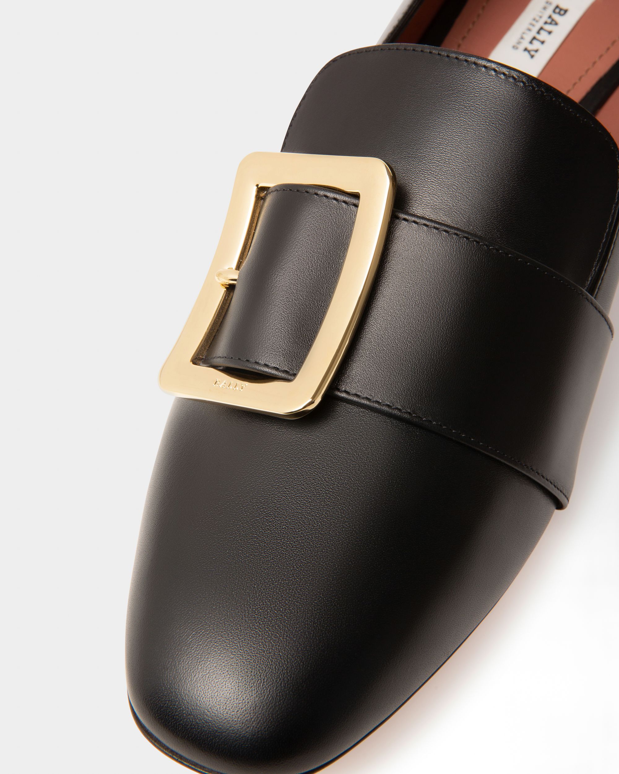 Janelle Décolleté In Pelle Nera - Donna - Bally - 04