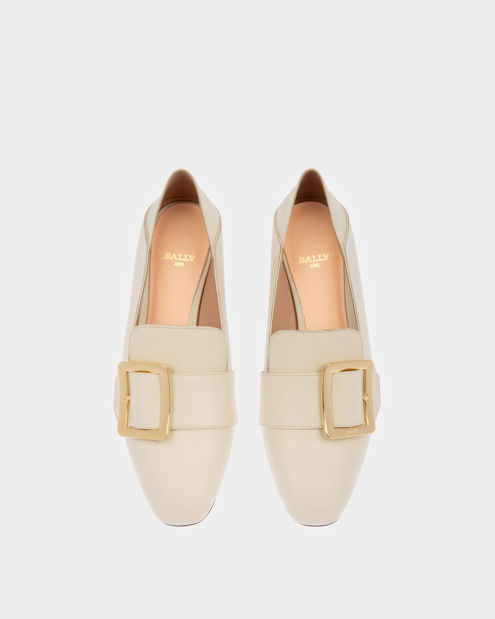 Janelle Décolleté In Pelle Color Avorio - Donna - Bally - 02