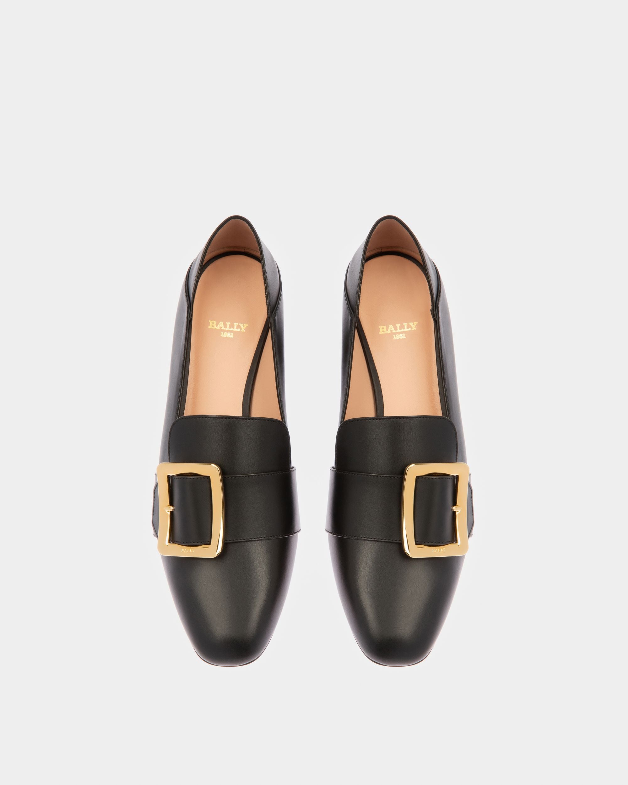 Janelle Décolleté In Pelle Nera - Donna - Bally - 02