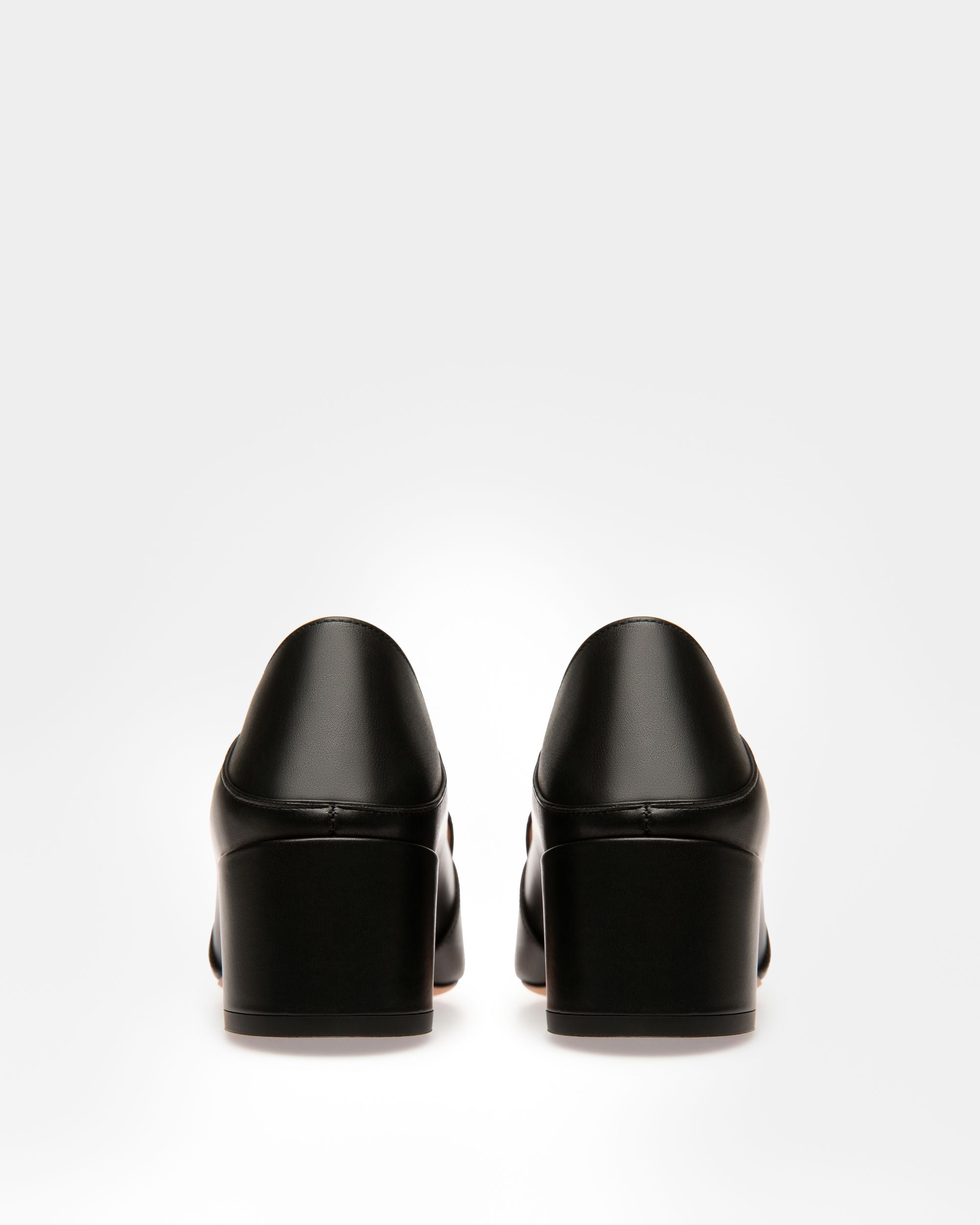 Janelle Décolleté In Pelle Nera - Donna - Bally - 03