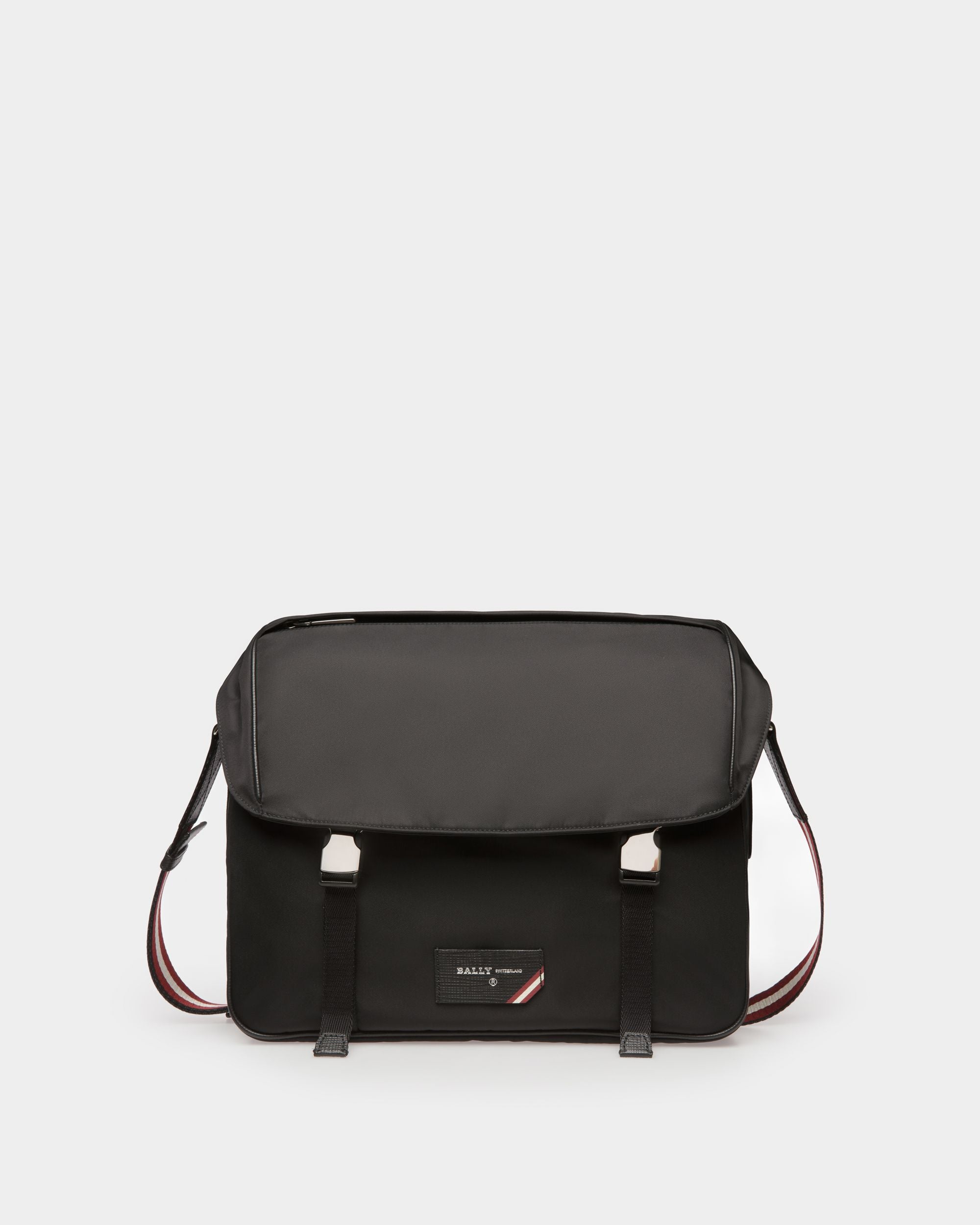Fabro Borsa A Tracolla Regolabile In Nylon Tecnico Nero - Uomo - Bally - 01