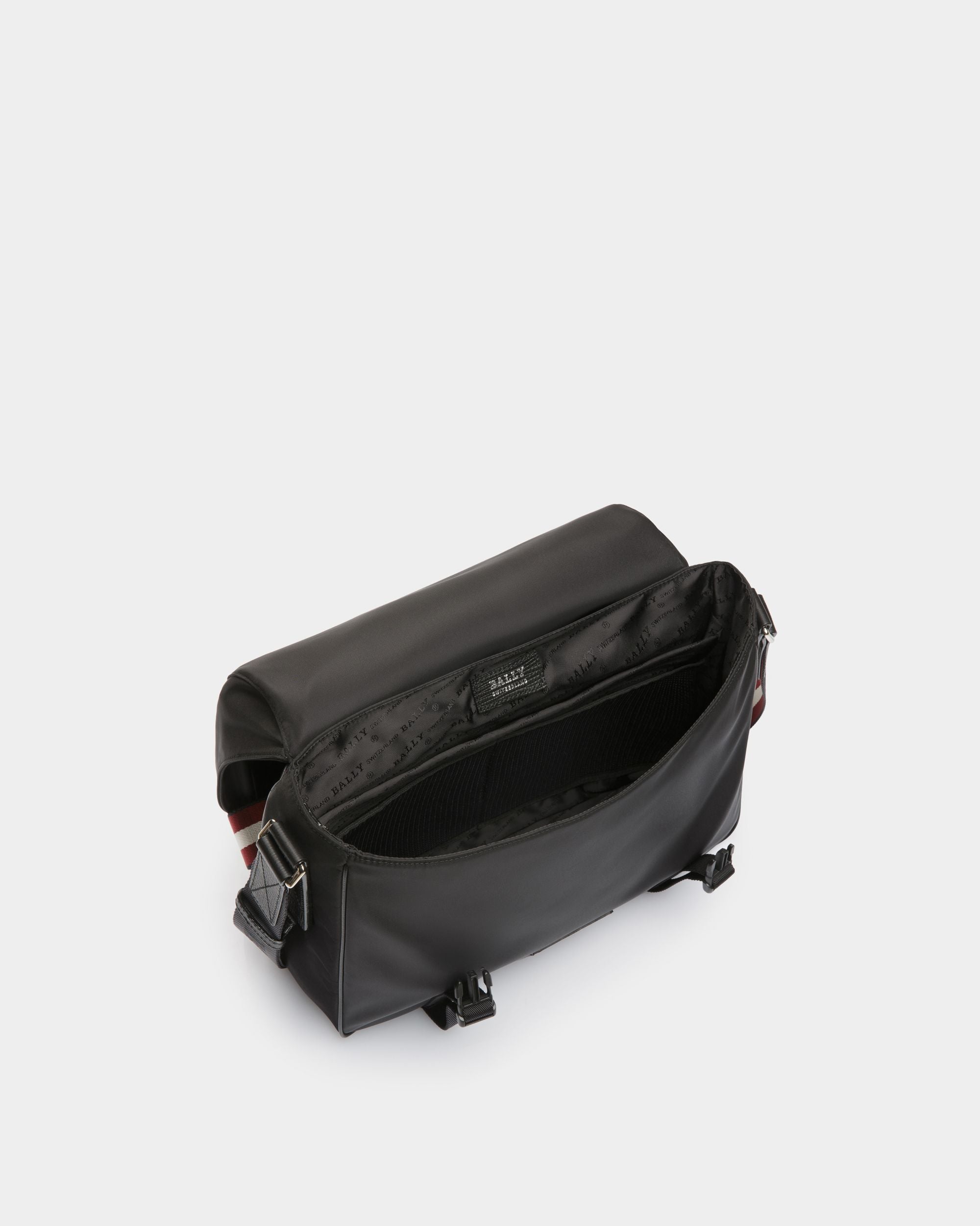 Fabro Borsa A Tracolla Regolabile In Nylon Tecnico Nero - Uomo - Bally - 04