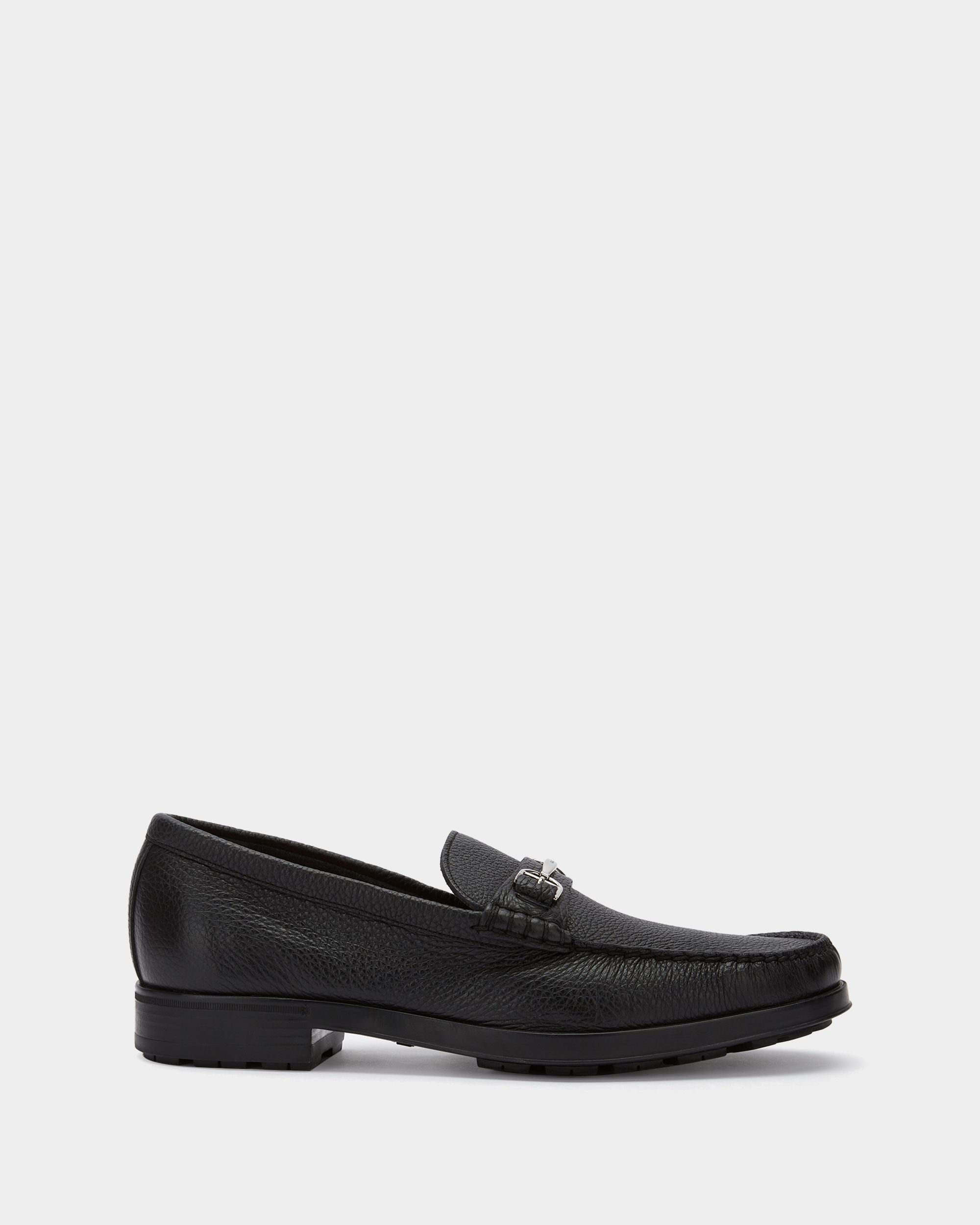 Mocassino In Pelle Granata Nera - Uomo - Bally - 01